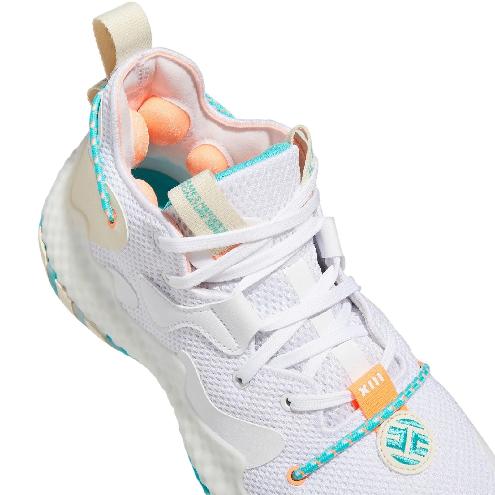 adidas Harden Vol. 6 The Bahamas Basketball Shoes - White - Image 4