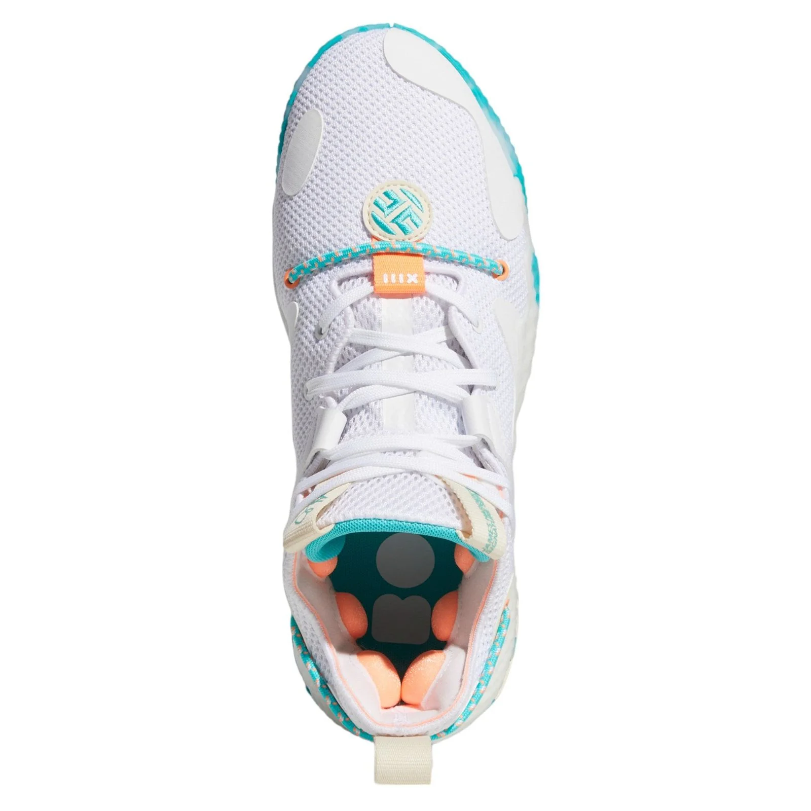 adidas Harden Vol. 6 The Bahamas Basketball Shoes - White - Image 6