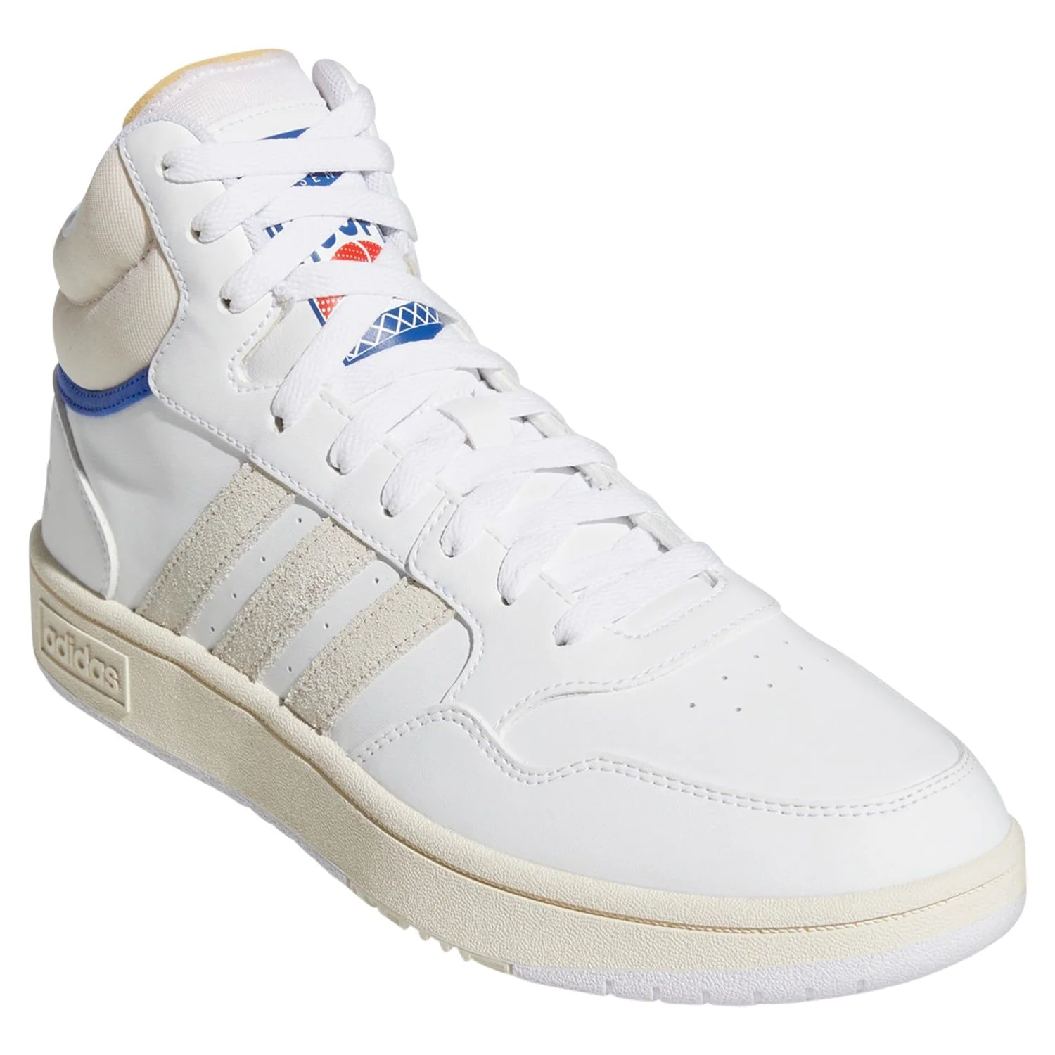 adidas Hoops 3.0 Mid Classic Vintage Shoes - Cloud White / Chalk - Image 2