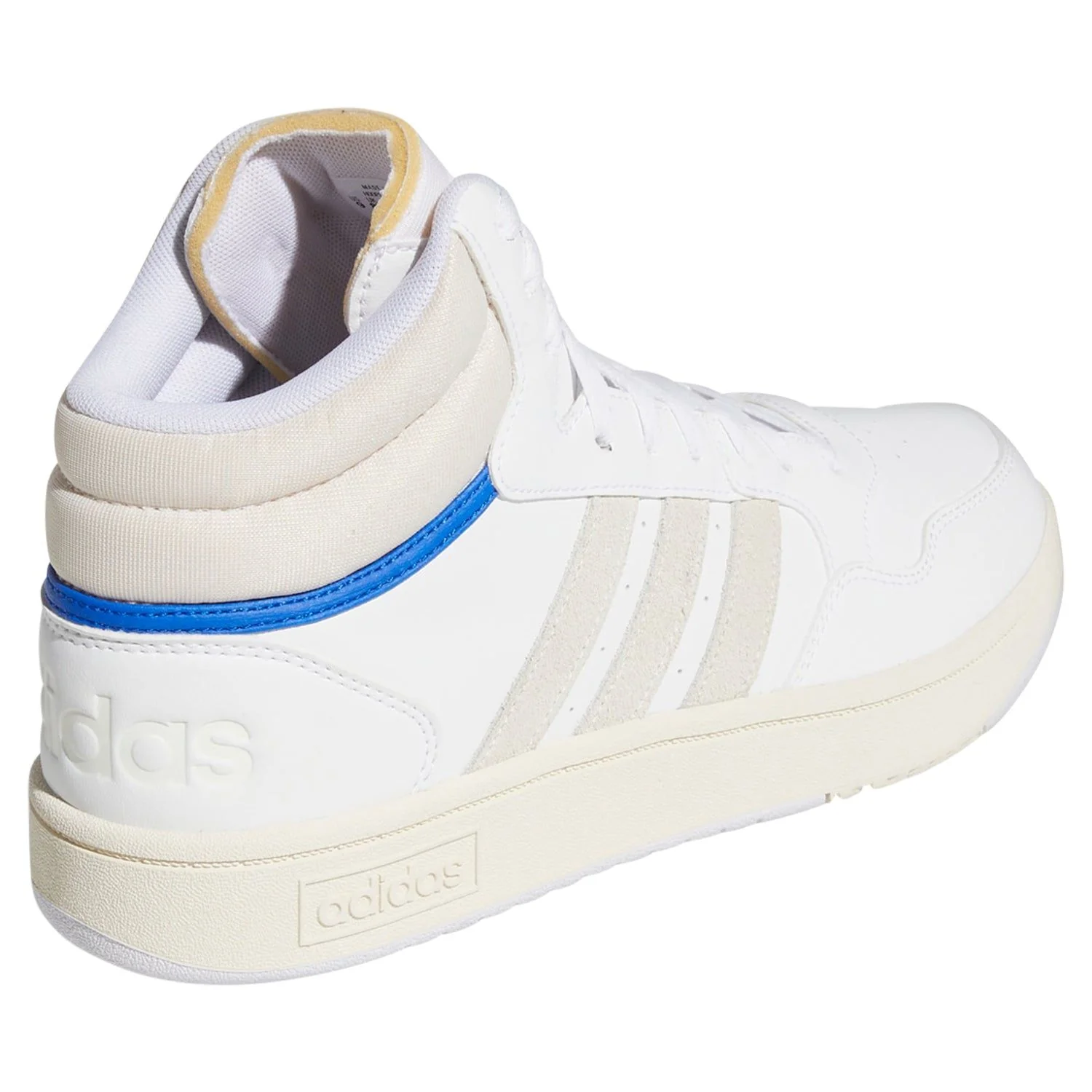 adidas Hoops 3.0 Mid Classic Vintage Shoes - Cloud White / Chalk - Image 3