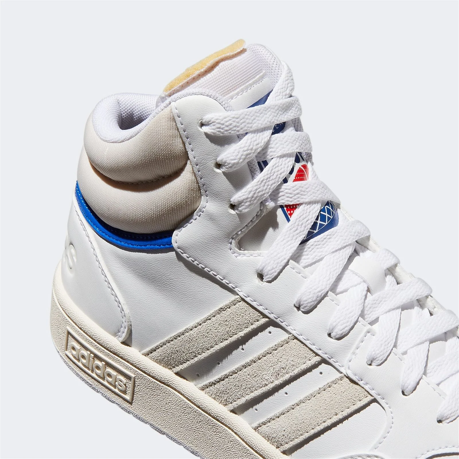 adidas Hoops 3.0 Mid Classic Vintage Shoes - Cloud White / Chalk - Image 4