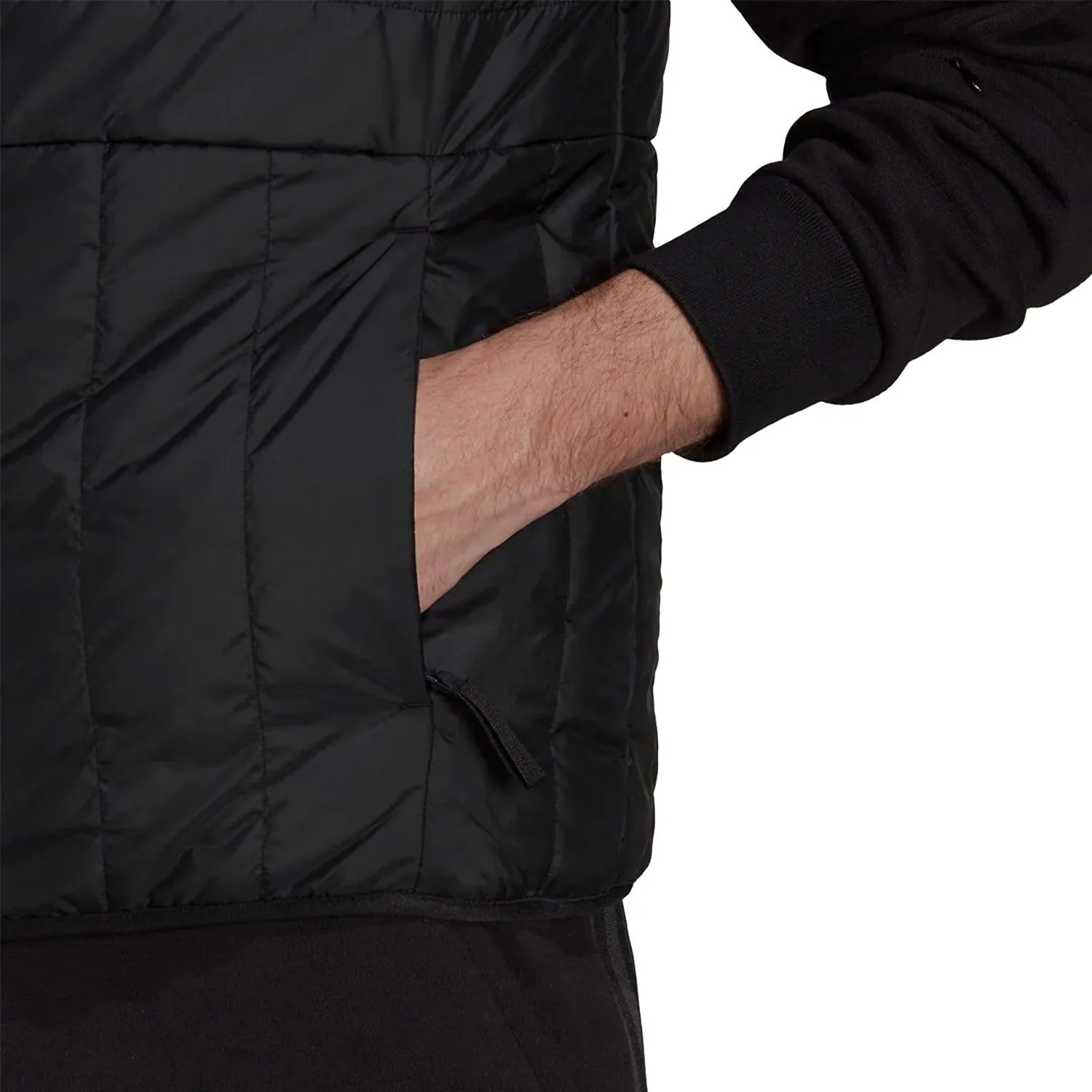 adidas Itavic 3 Stripe Puffer Gilet - Black - Image 5