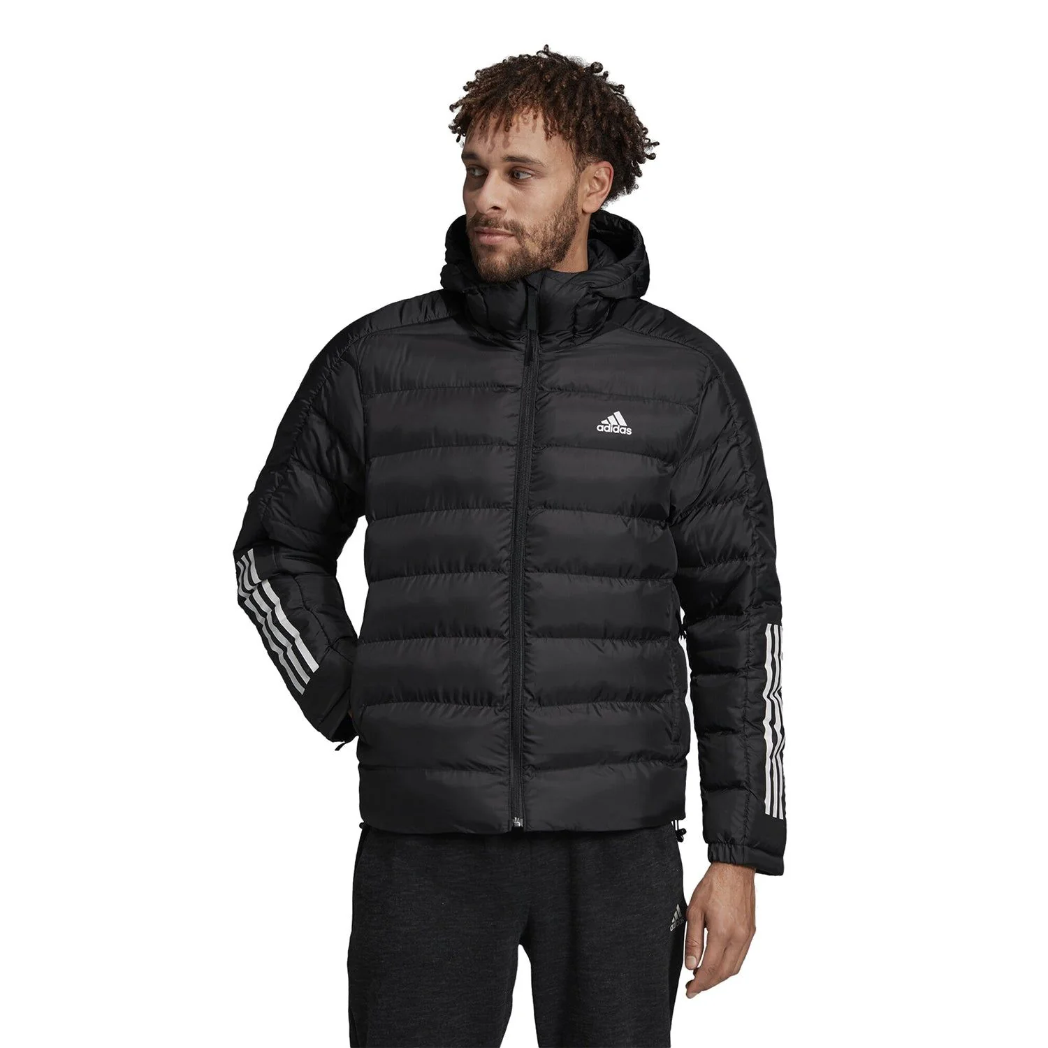 adidas Itavic 3-Stripes 2.0 Winter Jacket - Black - Image 3