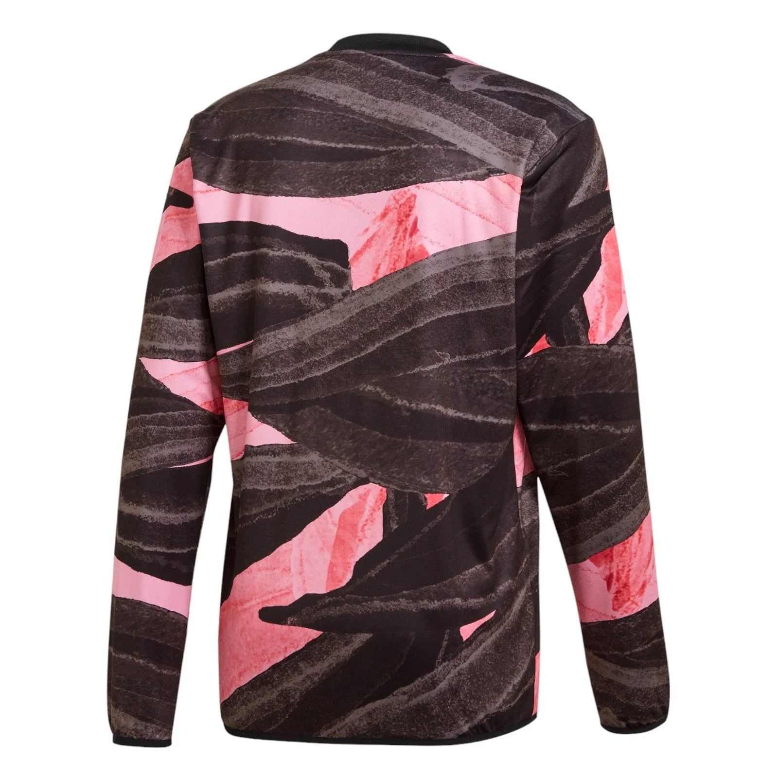 adidas Juventus Pre-Match Warm Up Top - Black / Pink - Image 2