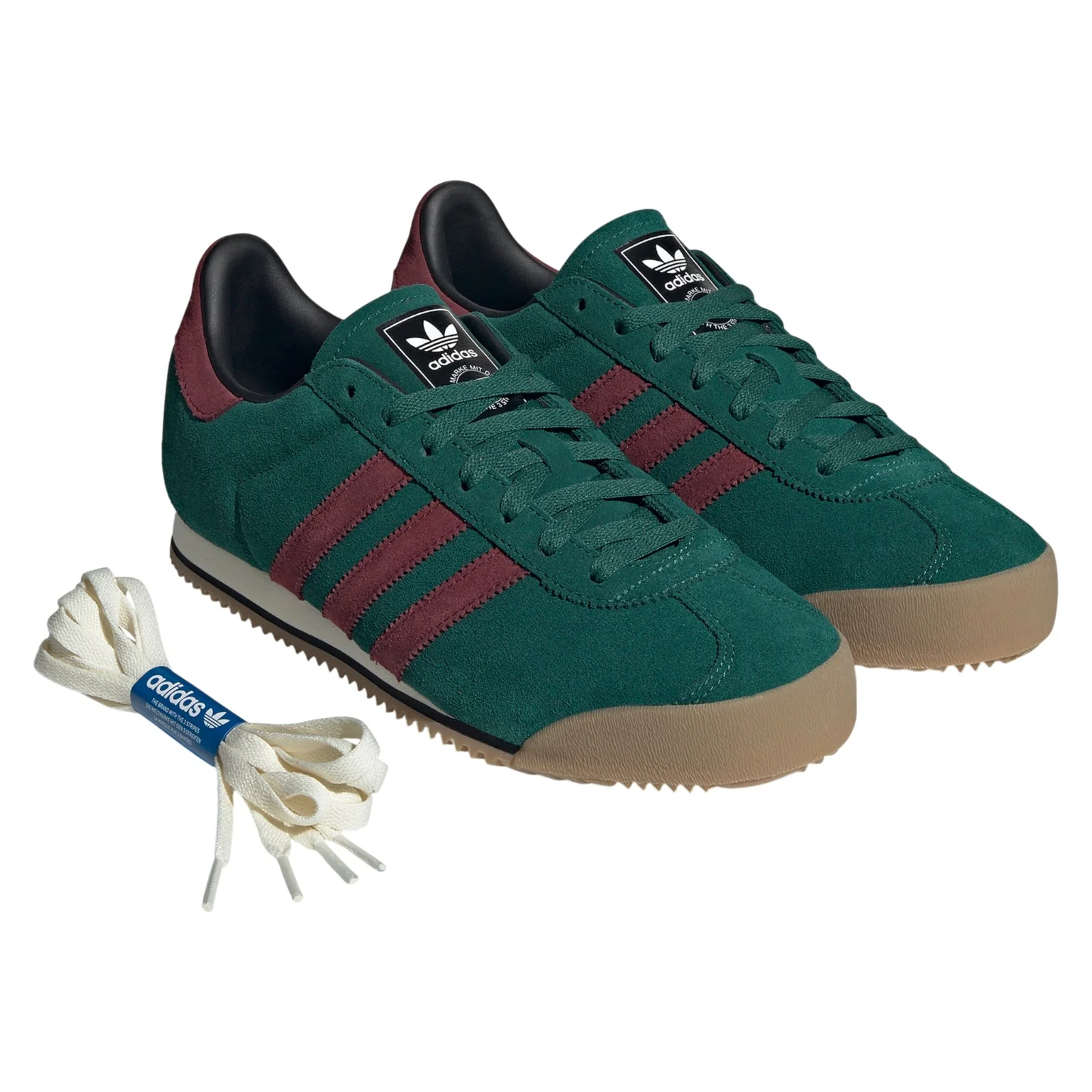 adidas Kick 74 Shoes - Collegiate Green / Shadow Red - Image 9