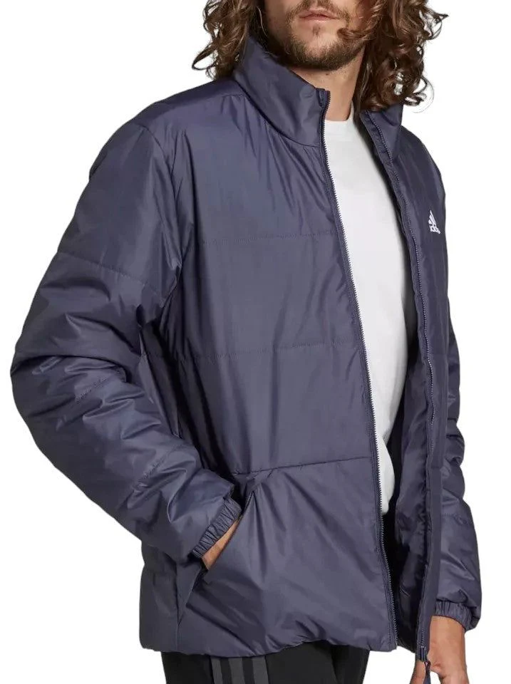 adidas Lifestyle BSC 3-Stripes Insulated Winter Jacket - Navy - Image 5