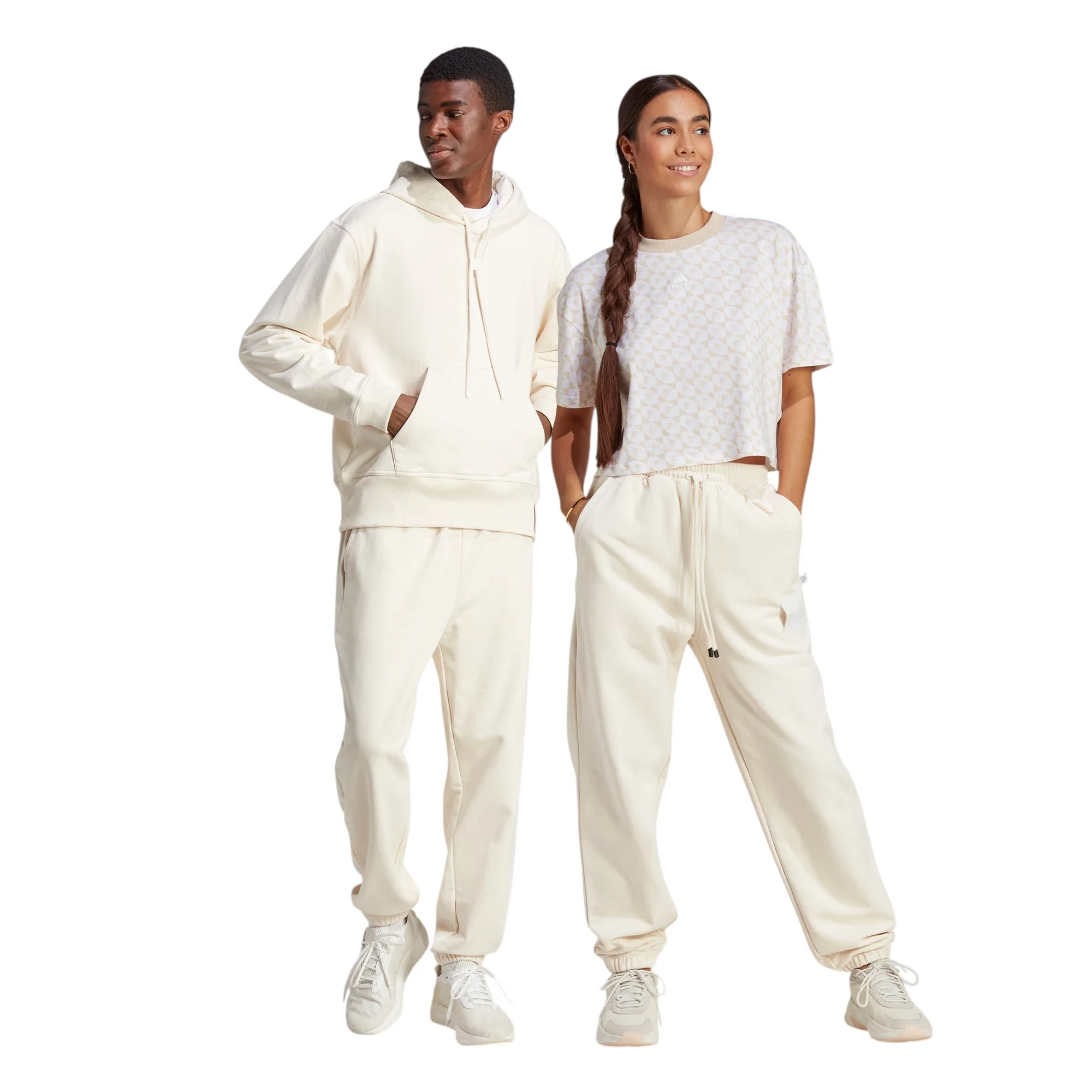 adidas Lounge Heavy French Terry Pant Non Dyed - White - Image 2
