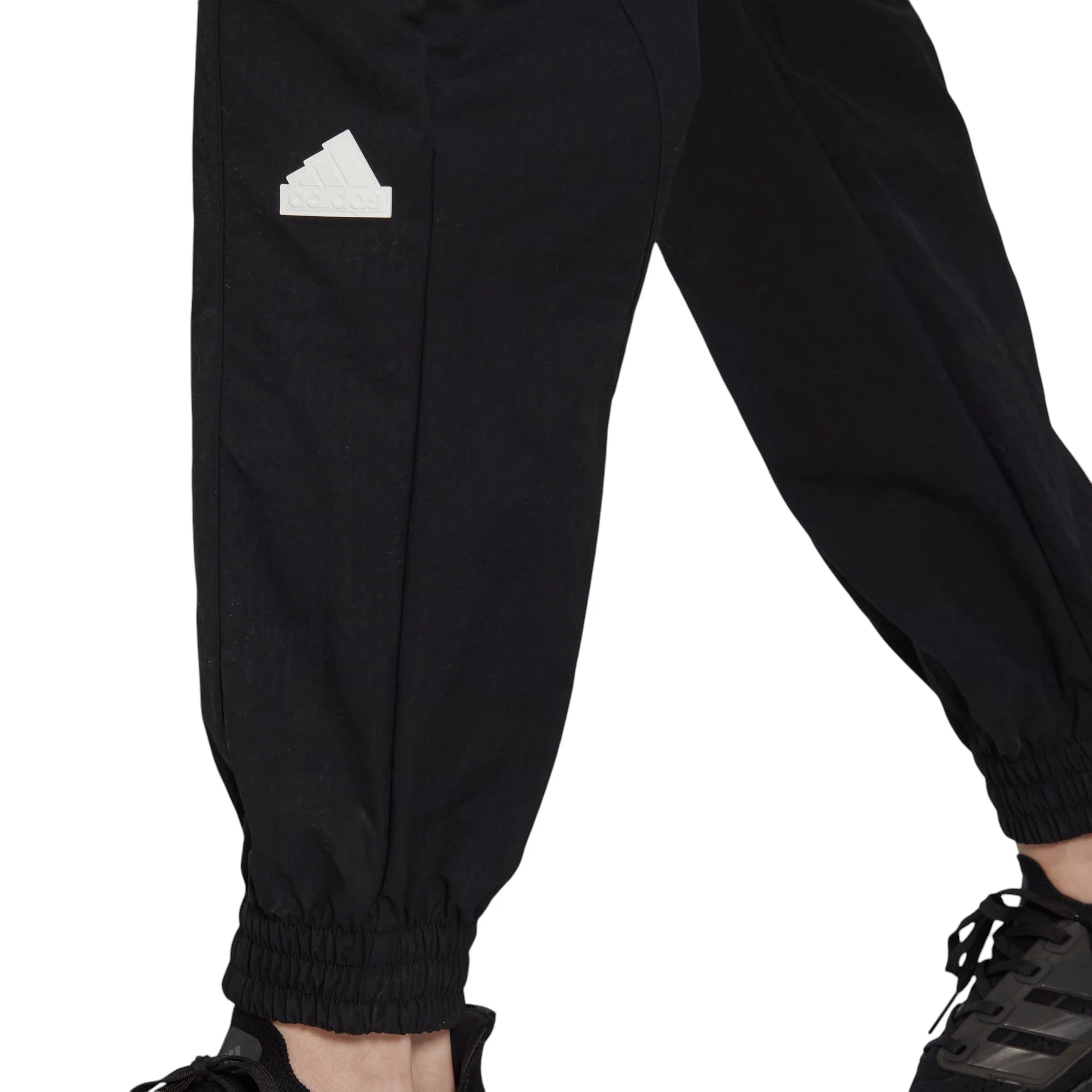 adidas Men's Cargo Track Pants Nylon Joggers - Black - Image 4