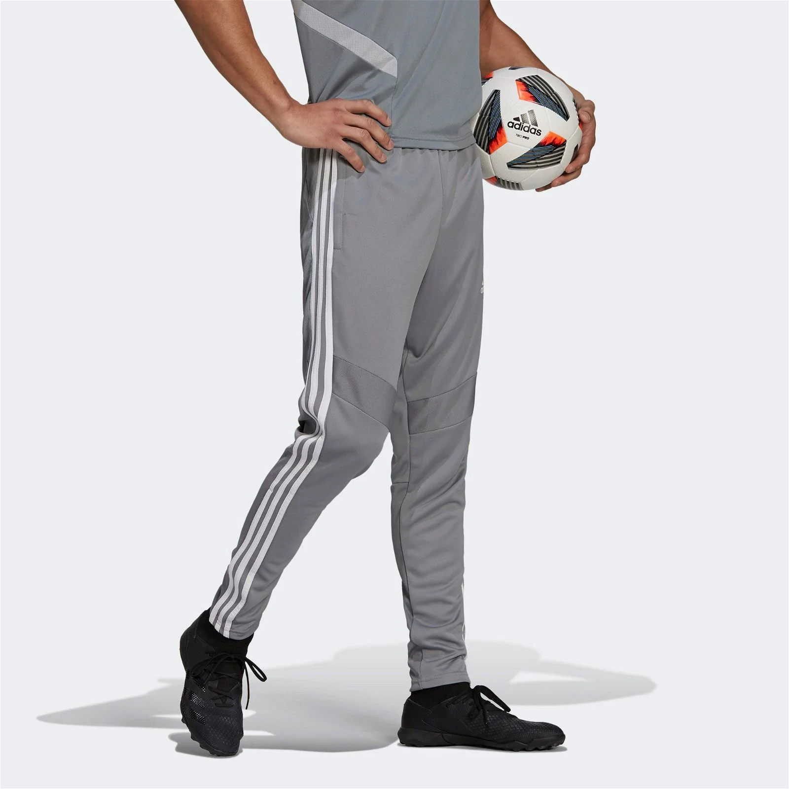 adidas Men's Tiro 19 Training Pants - Grey / White - Image 4