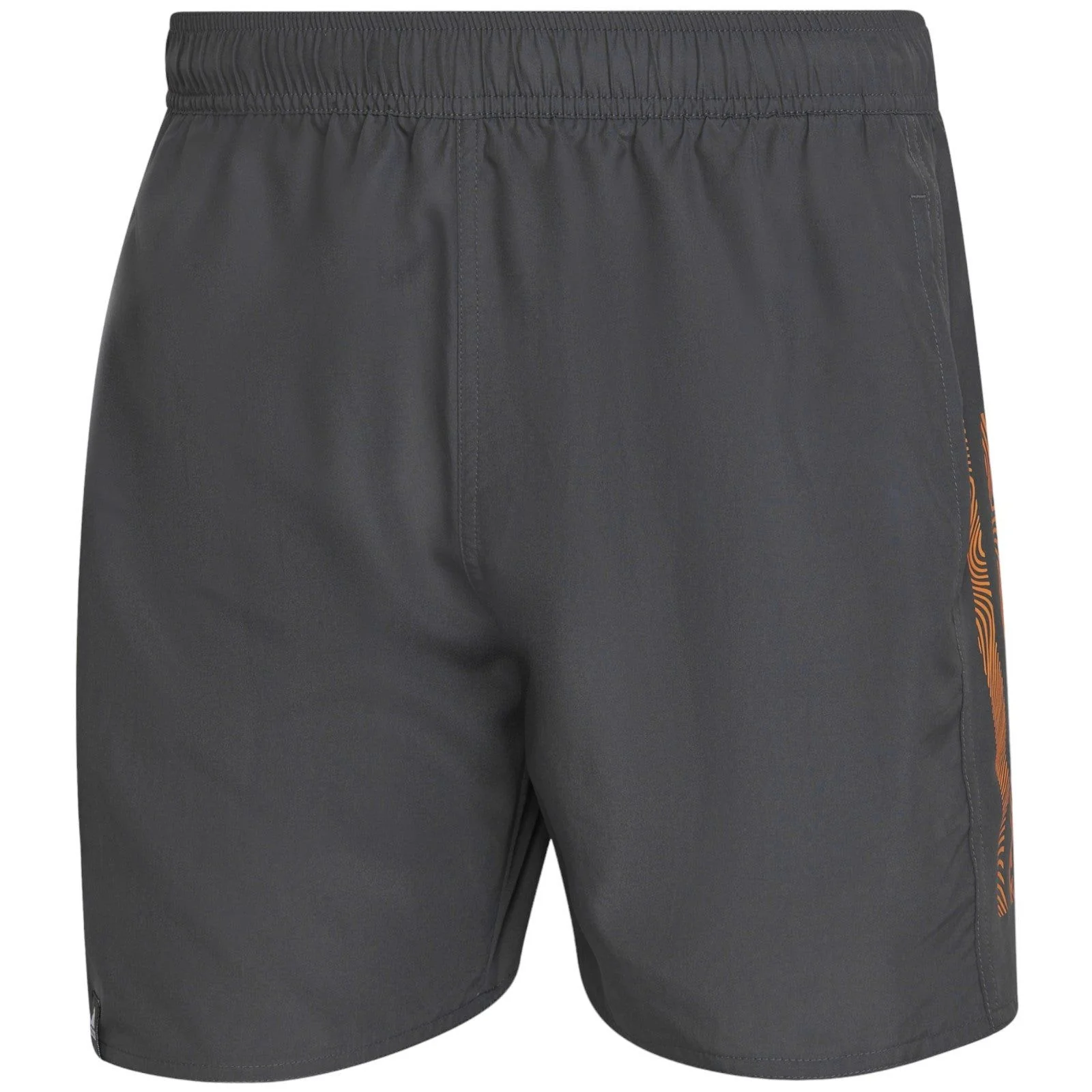 adidas Mid 3 Stripe CLX SI Swim Shorts - Grey - Image 2