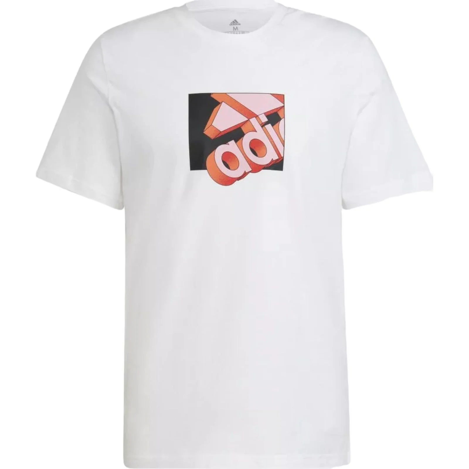 adidas Milan Graphic Print Logo T-Shirt - White - Image 6