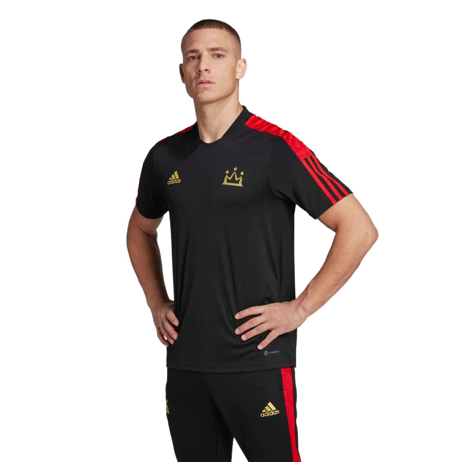 adidas Mo Salah Football Jersey - Black - Image 3