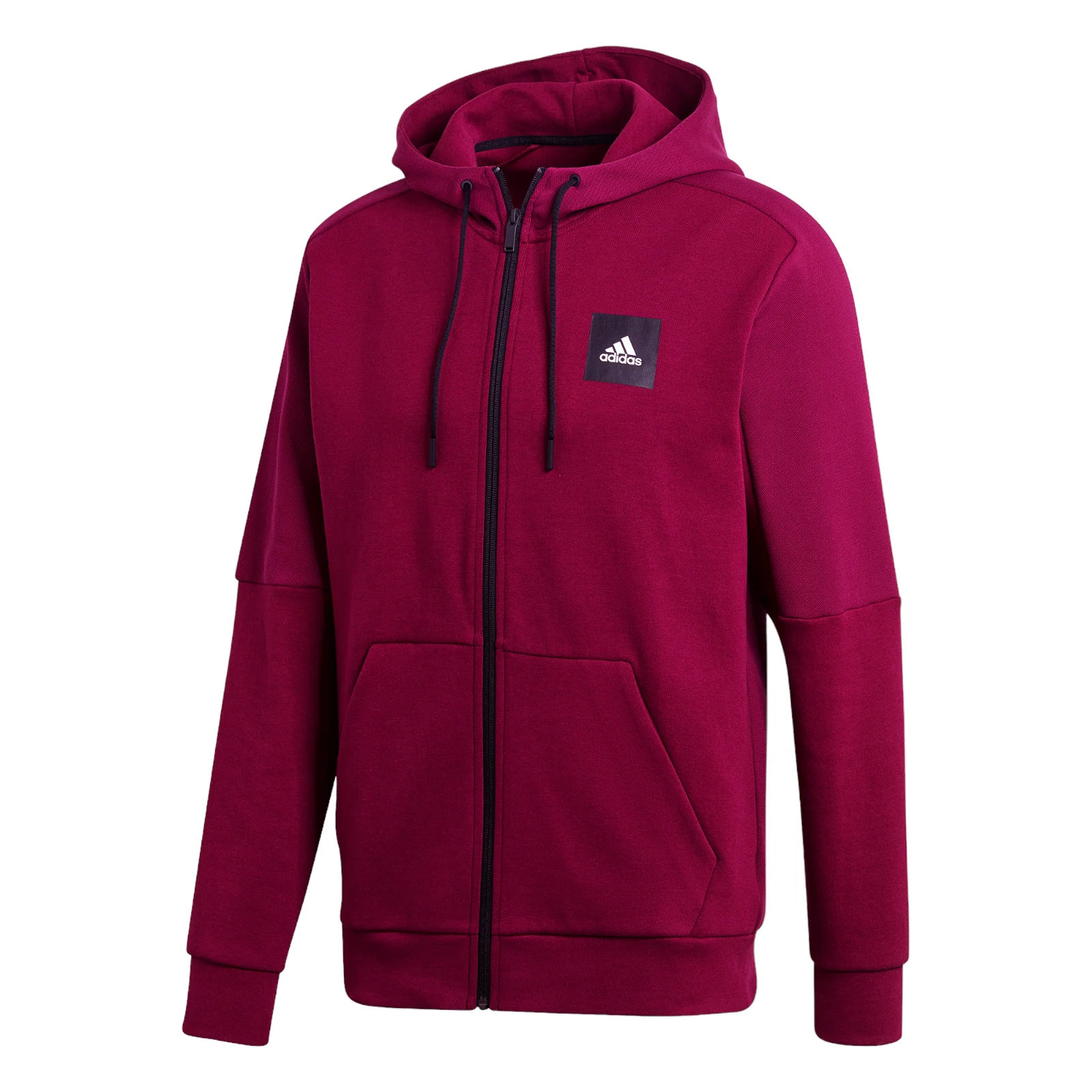 adidas Must Haves Full-Zip Stadium Hoodie - Power Berry