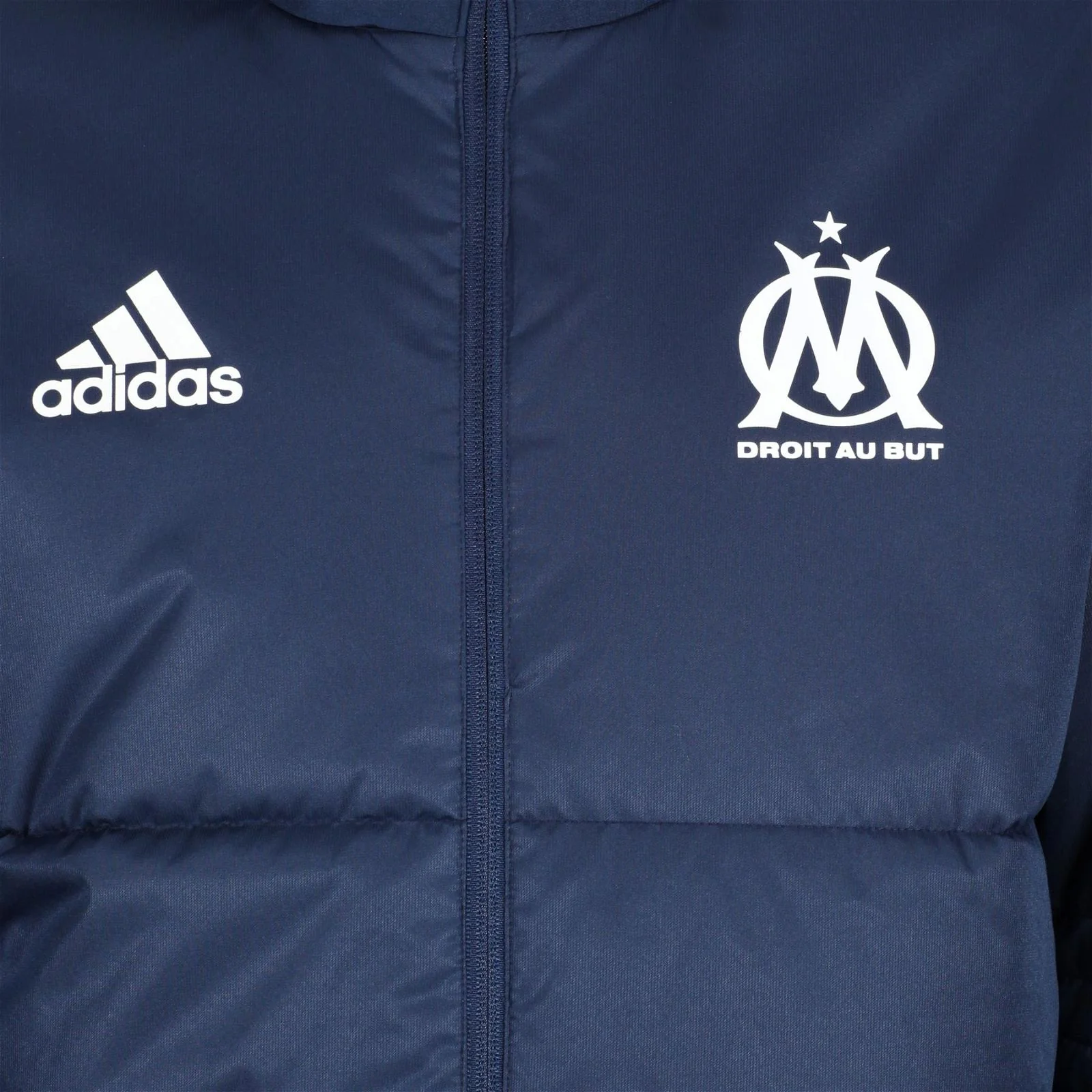 adidas Olympique Marseille Padded Jacket - Navy - Image 5