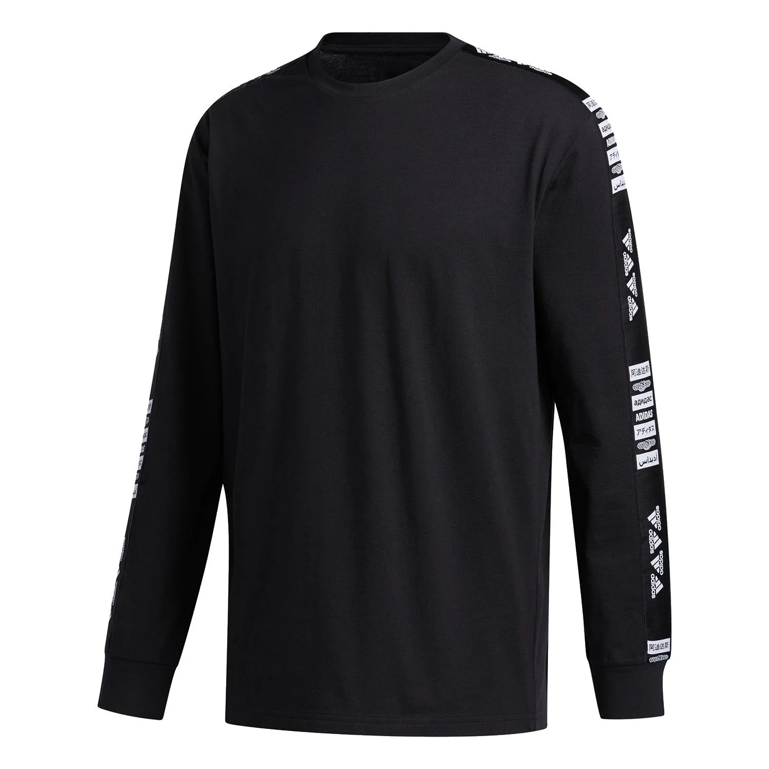 adidas One Team Graphic Long Sleeve T-Shirt - Black