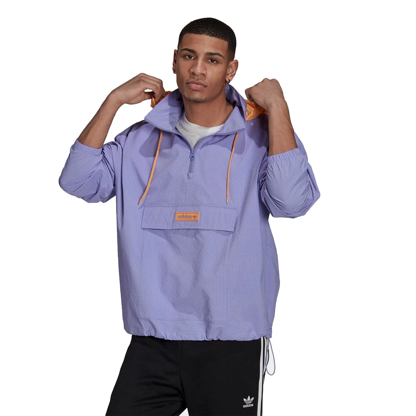adidas Originals 1/4 Zip Jacket - Lilac - Image 2