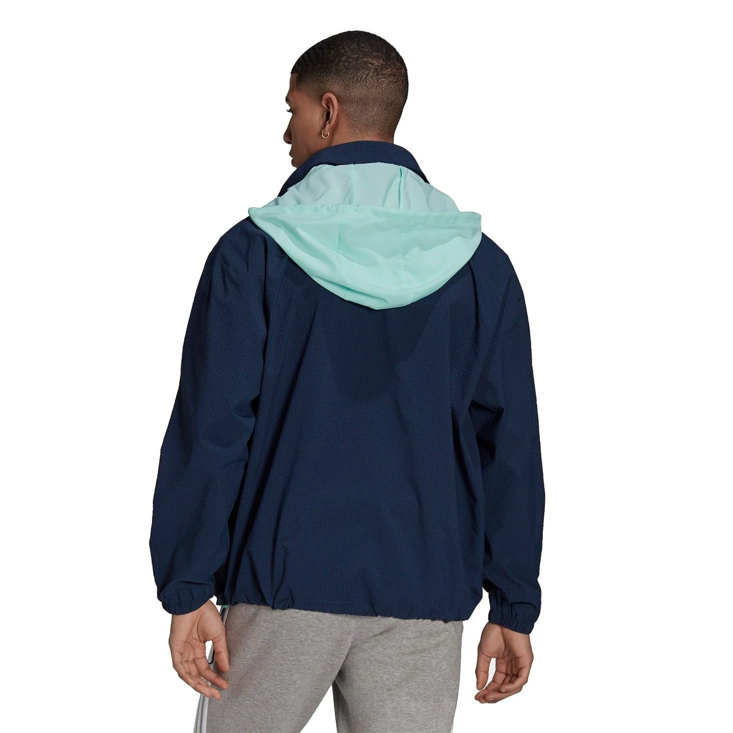 adidas Originals 1/4 Zip Jacket - Navy - Image 3