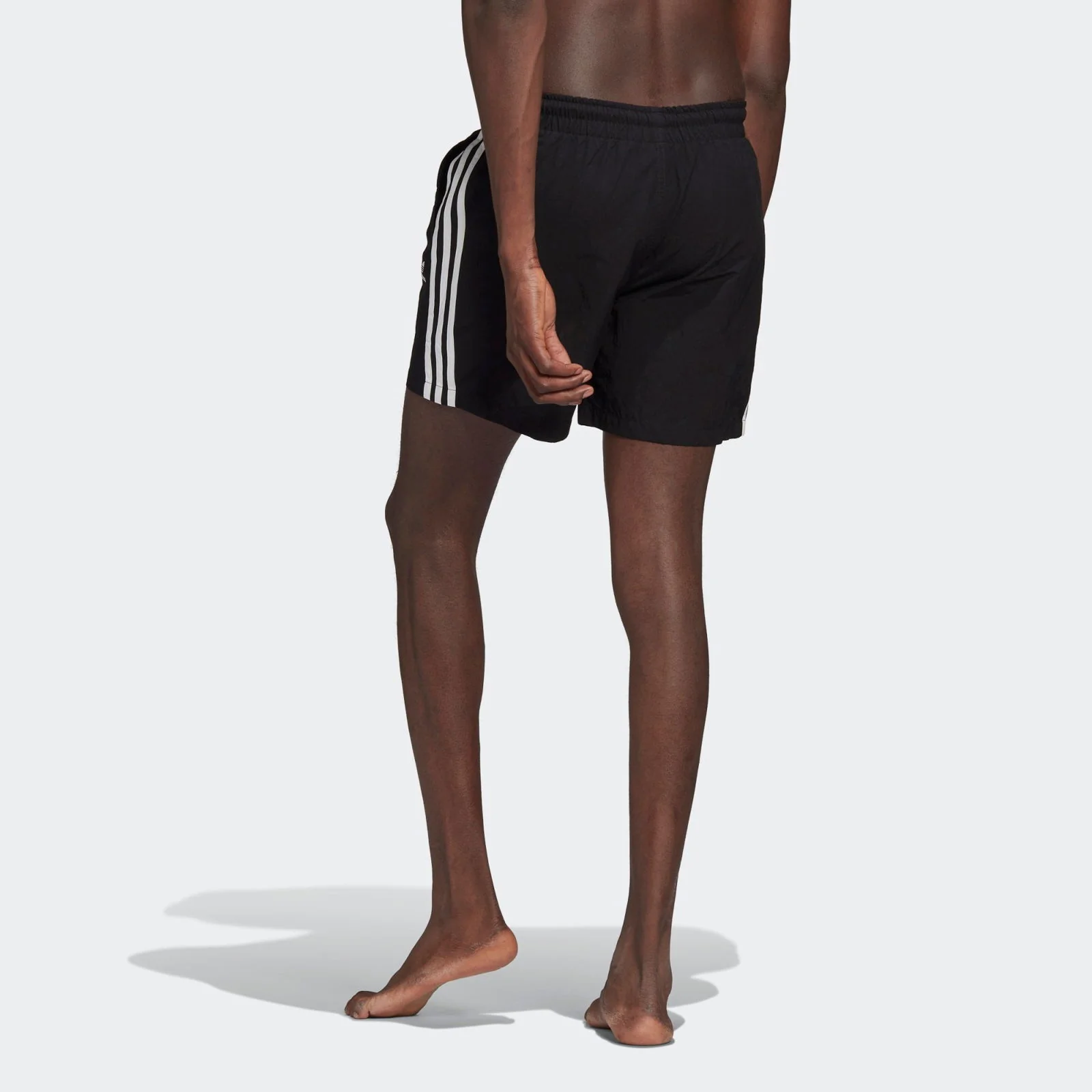 adidas Originals 3 Stripe Swim Short - Black - Image 3