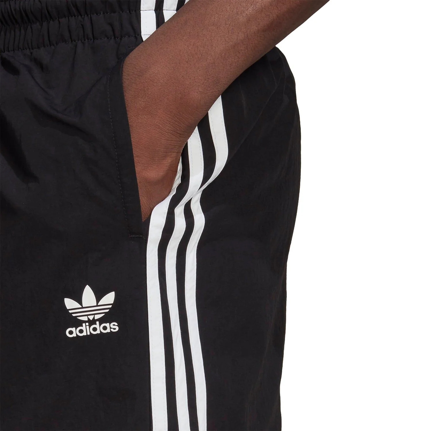 adidas Originals 3 Stripe Swim Short - Black - Image 4
