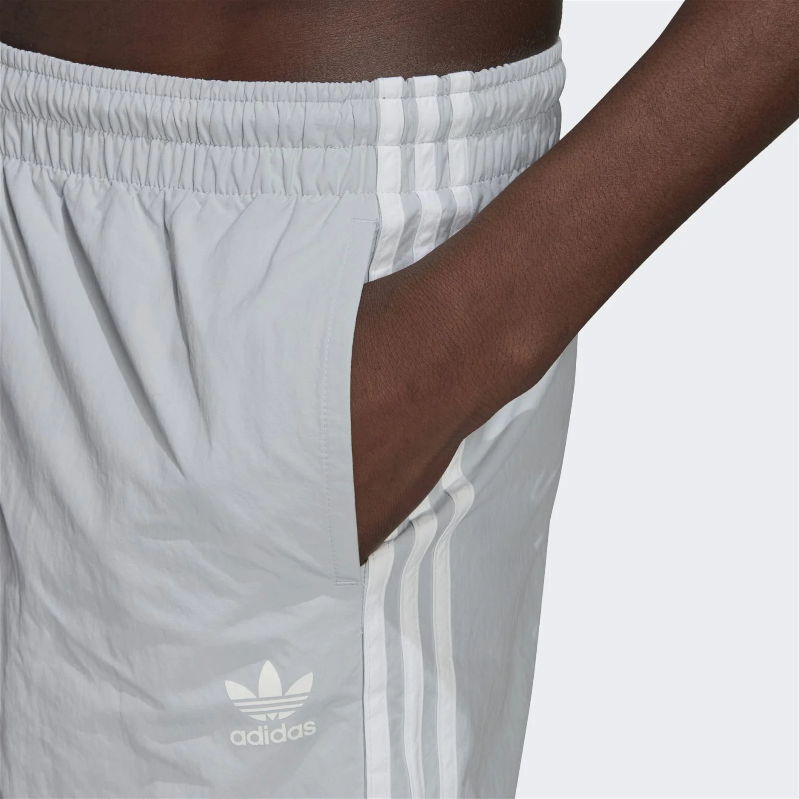 adidas Originals 3-Stripe Swim Shorts - Halo Blue - Image 5