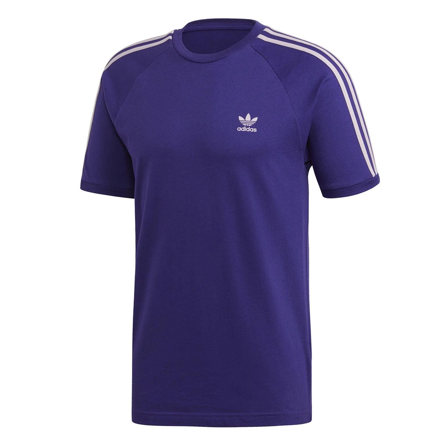 adidas Originals 3 Stripe T Shirt - Collegiate Purple