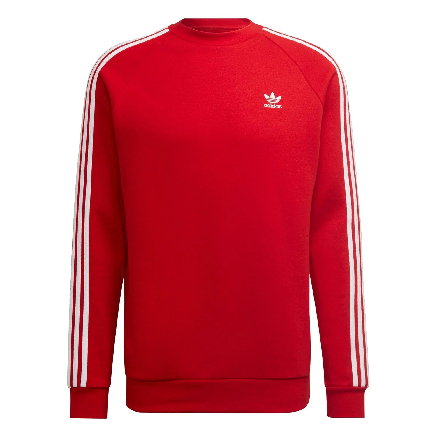 adidas Originals 3-Stripes Crewneck Sweatshirt - Red