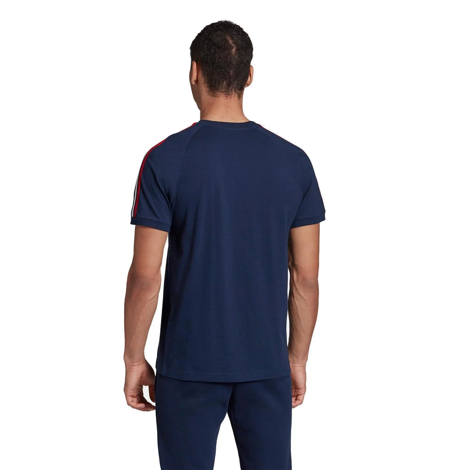 adidas Originals 3-Stripes France Tee - Navy - Image 5