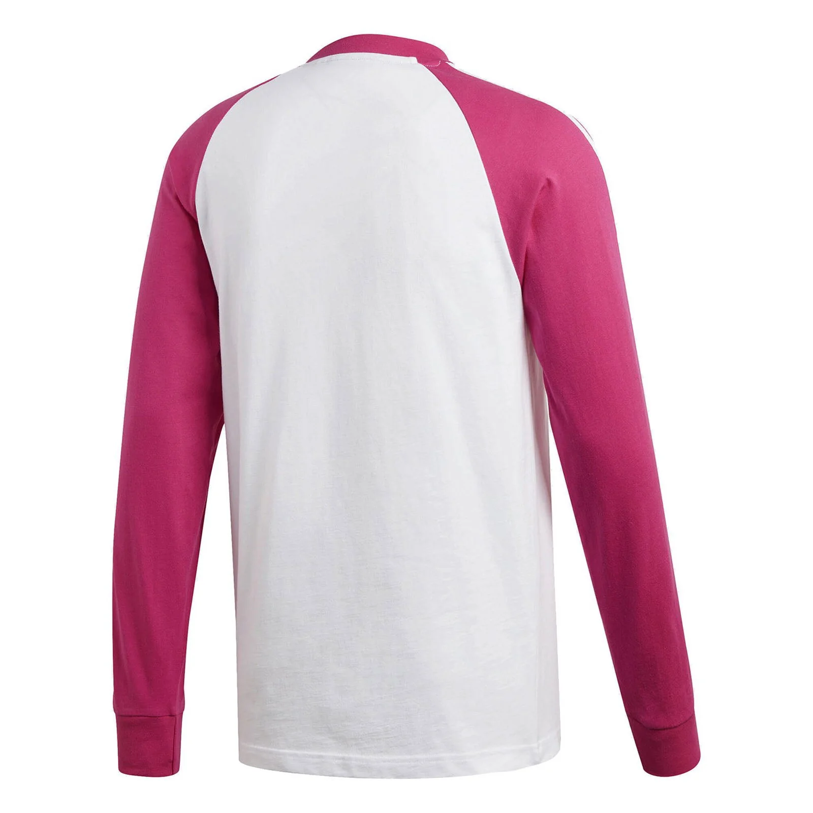 adidas Originals 3 Stripes Long Sleeve T Shirt - Pink - Image 2