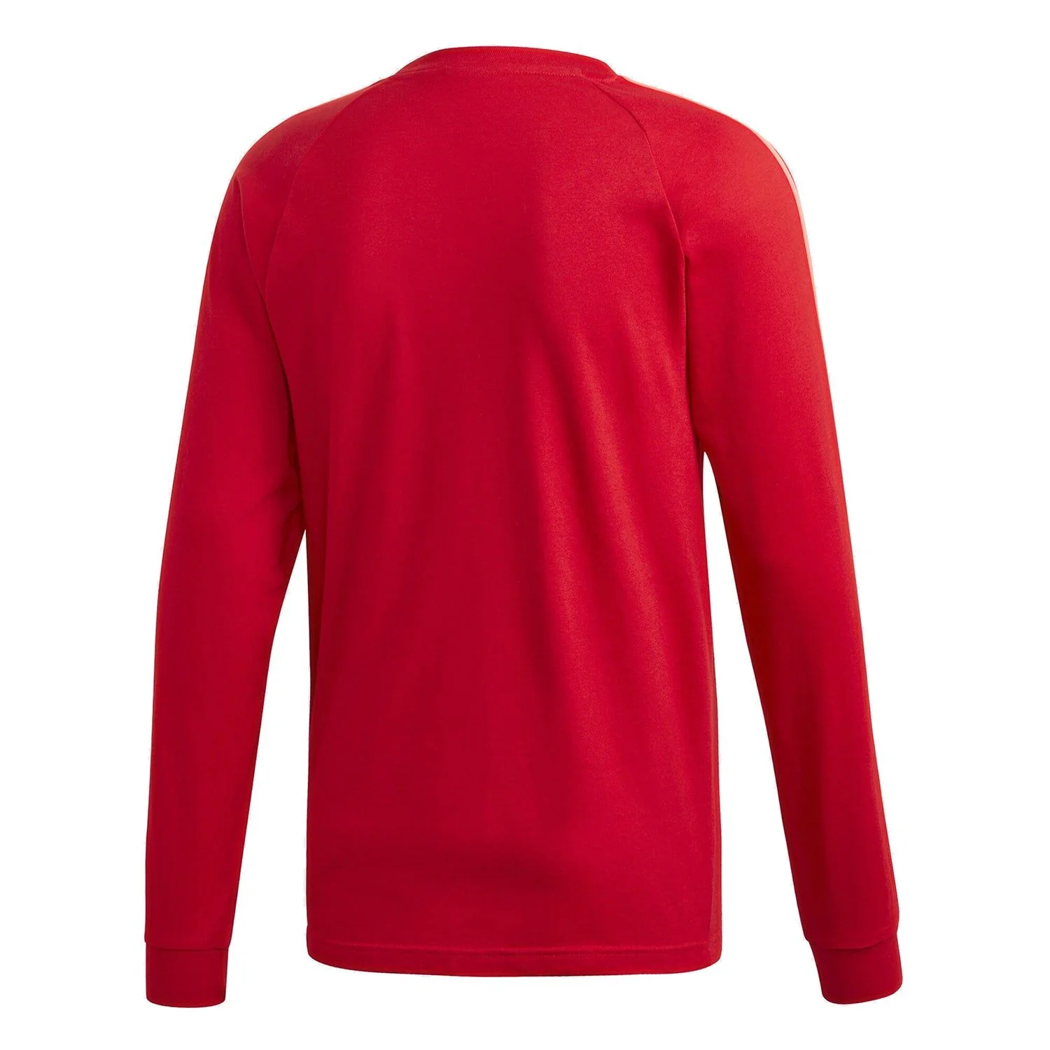 adidas Originals 3-Stripes Long Sleeved T Shirt - Red - Image 2