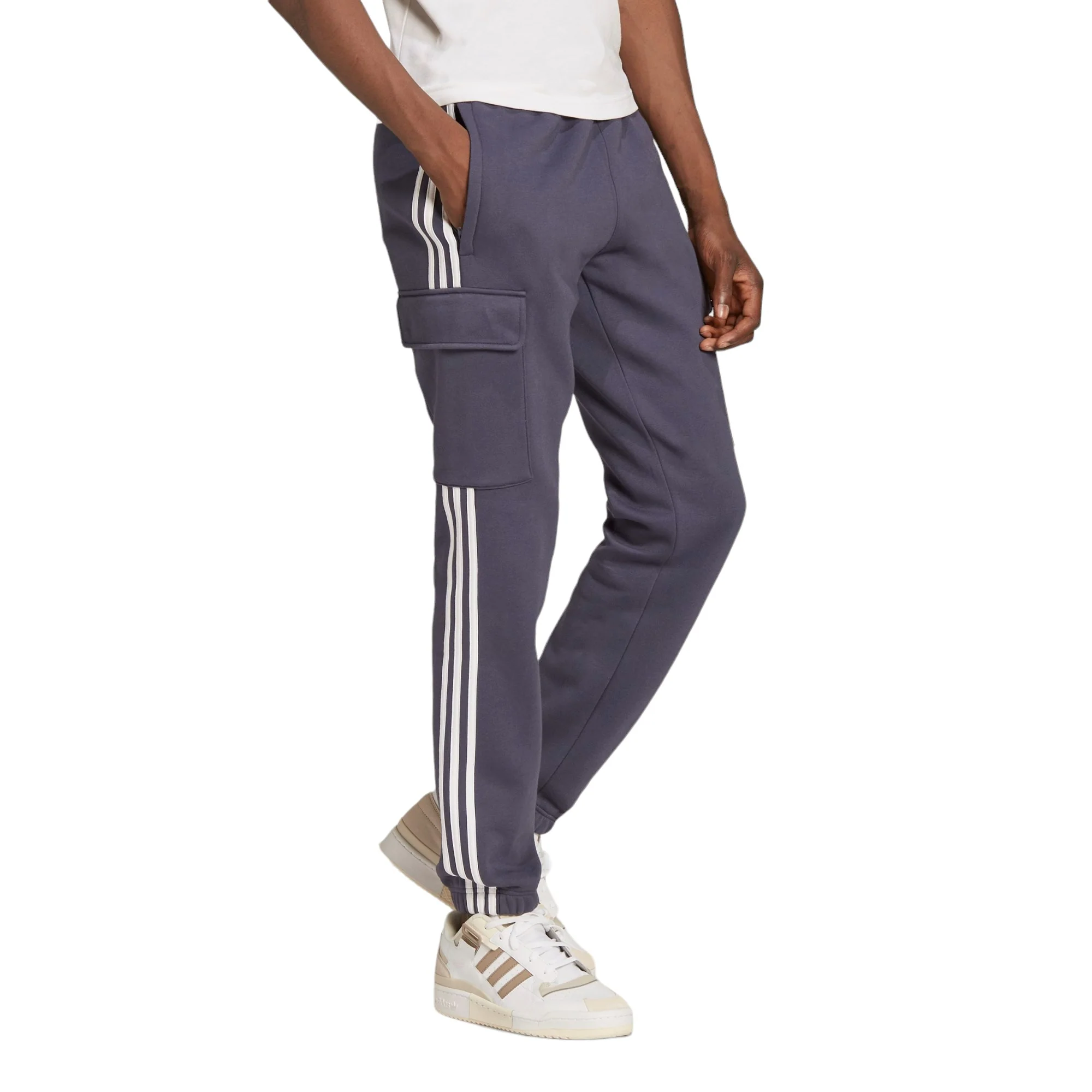 adidas Originals 3-Stripes SC Cargo Joggers - Navy - Image 2
