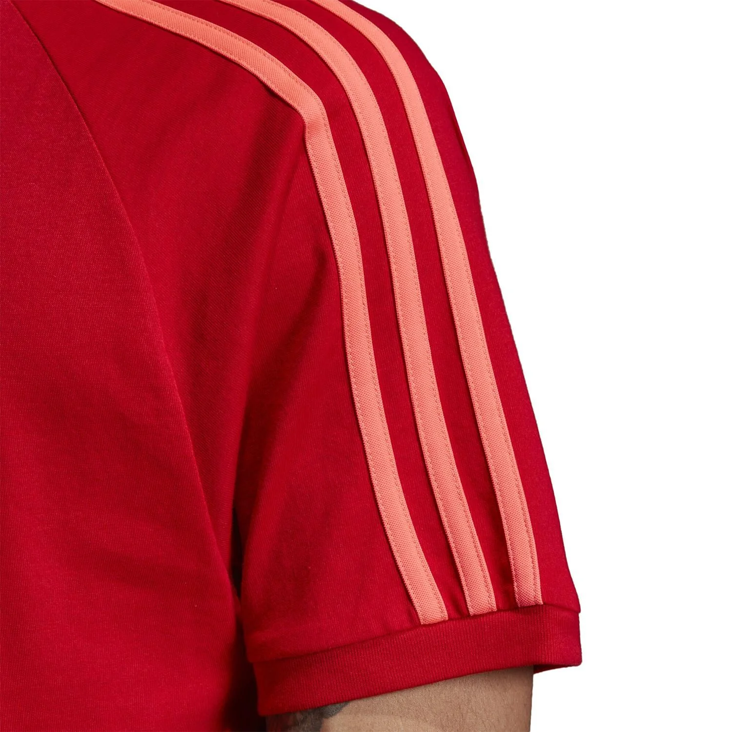 adidas Originals 3-Stripes T-Shirt - Scarlet - Image 4