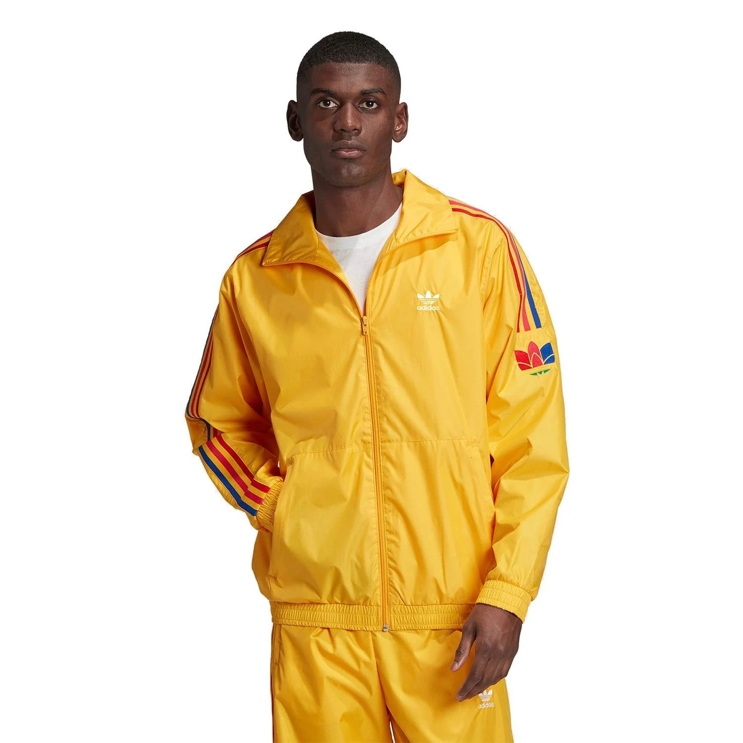 adidas Originals 3D Trefoil 3-Stripes Track Jacket - Yellow - Image 3