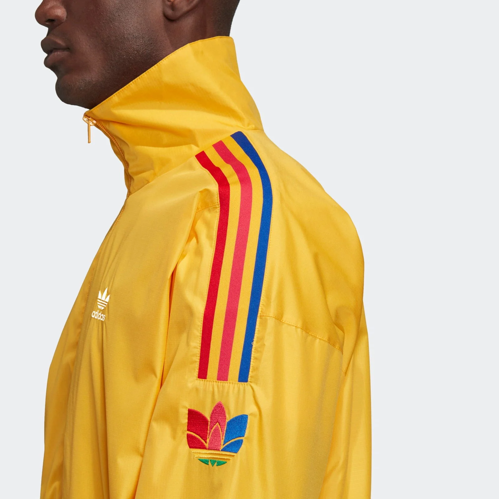 adidas Originals 3D Trefoil 3-Stripes Track Jacket - Yellow - Image 5