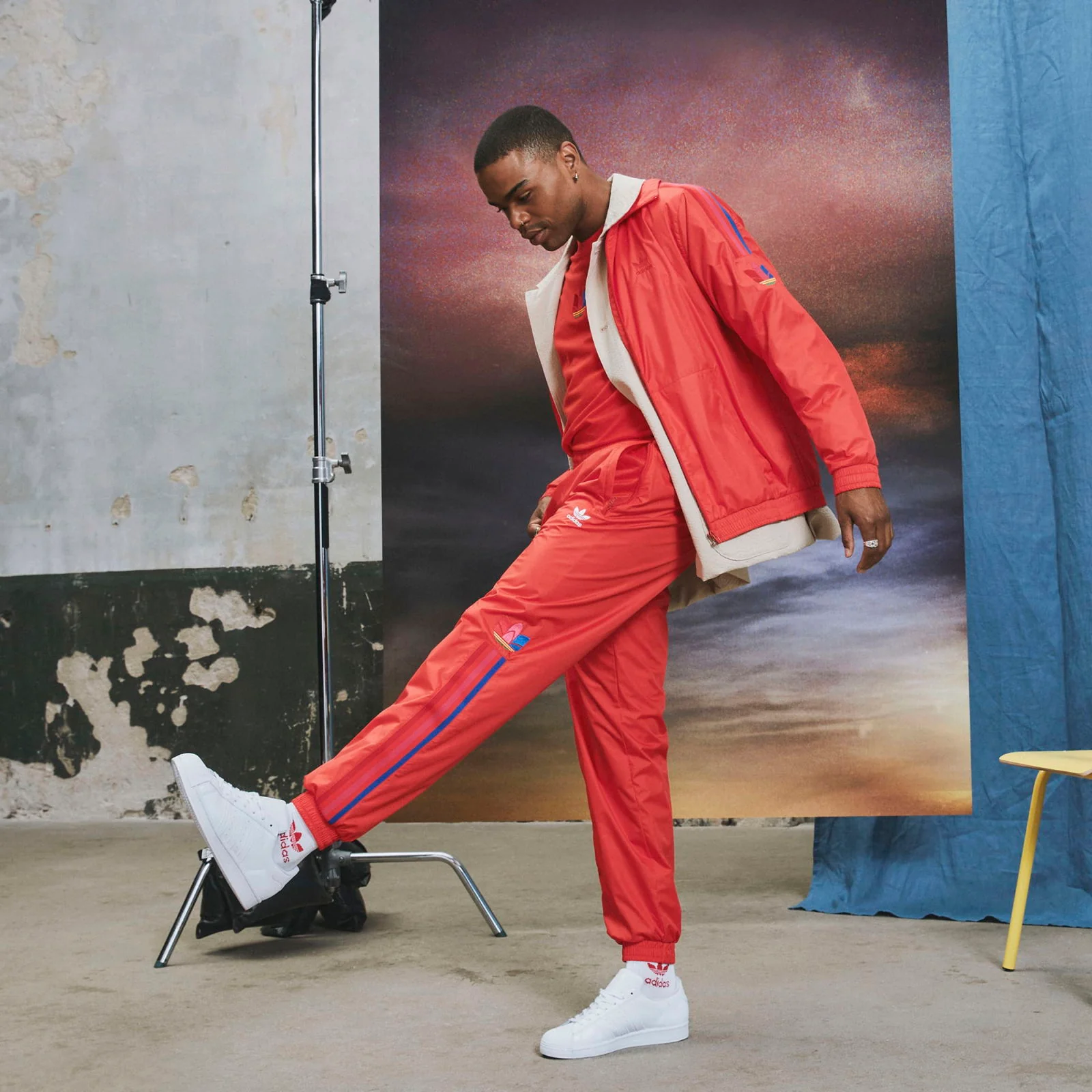 adidas Originals 3D Trefoil 3-Stripes Track Pants - Red - Image 9