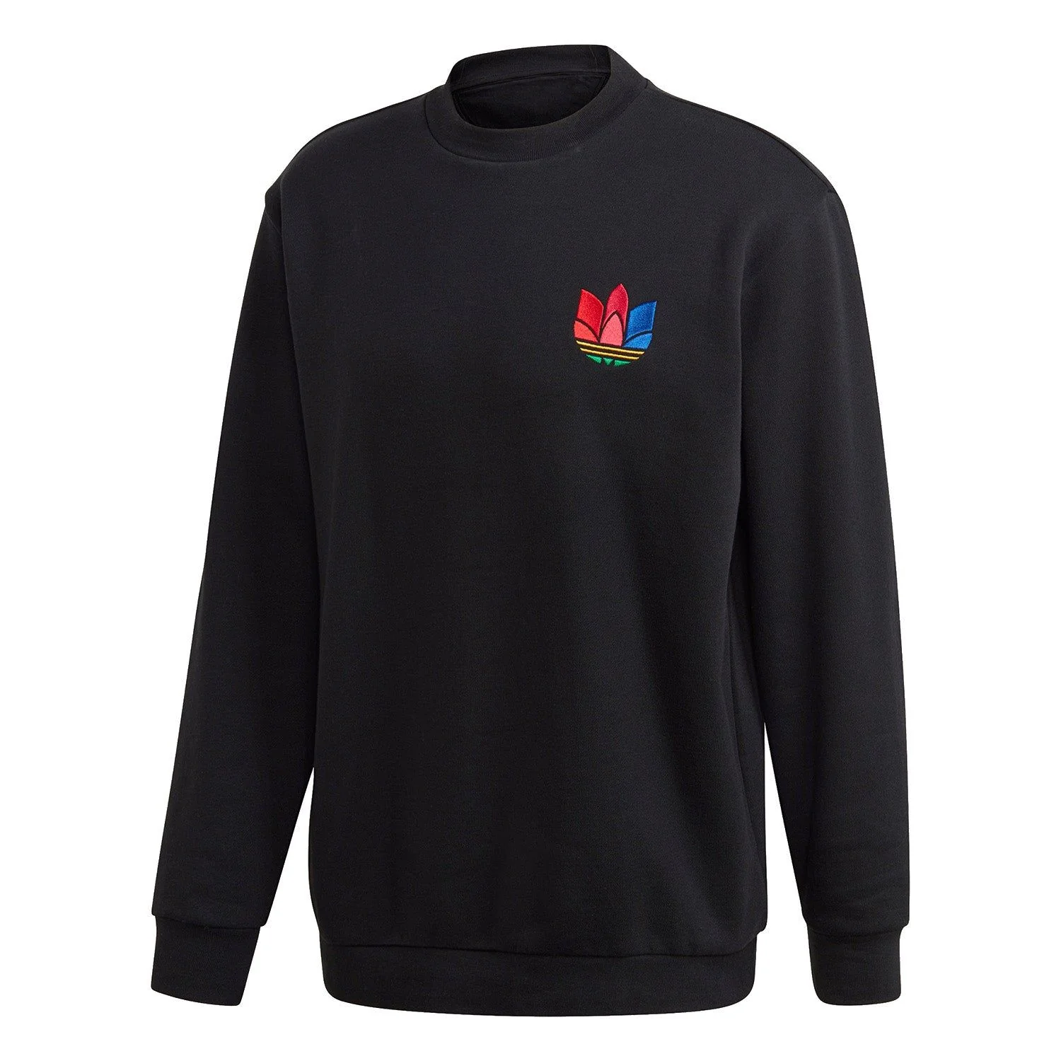 adidas Originals 3D Trefoil Graphic Crewneck Sweatshirt - Black