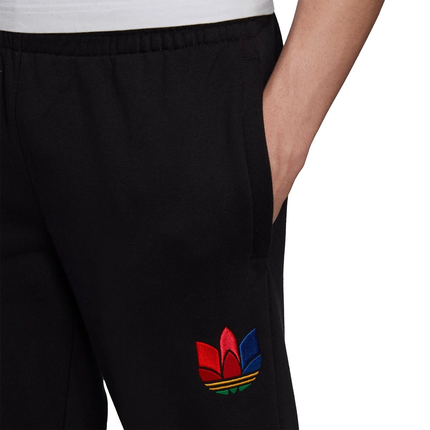 adidas Originals 3D Trefoil Graphic Sweat Joggers - Black - Image 4