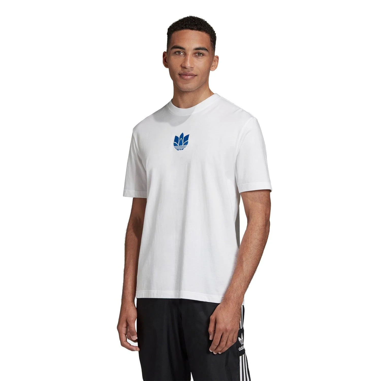 adidas Originals 3D Trefoil Graphic Tee - White - Image 3