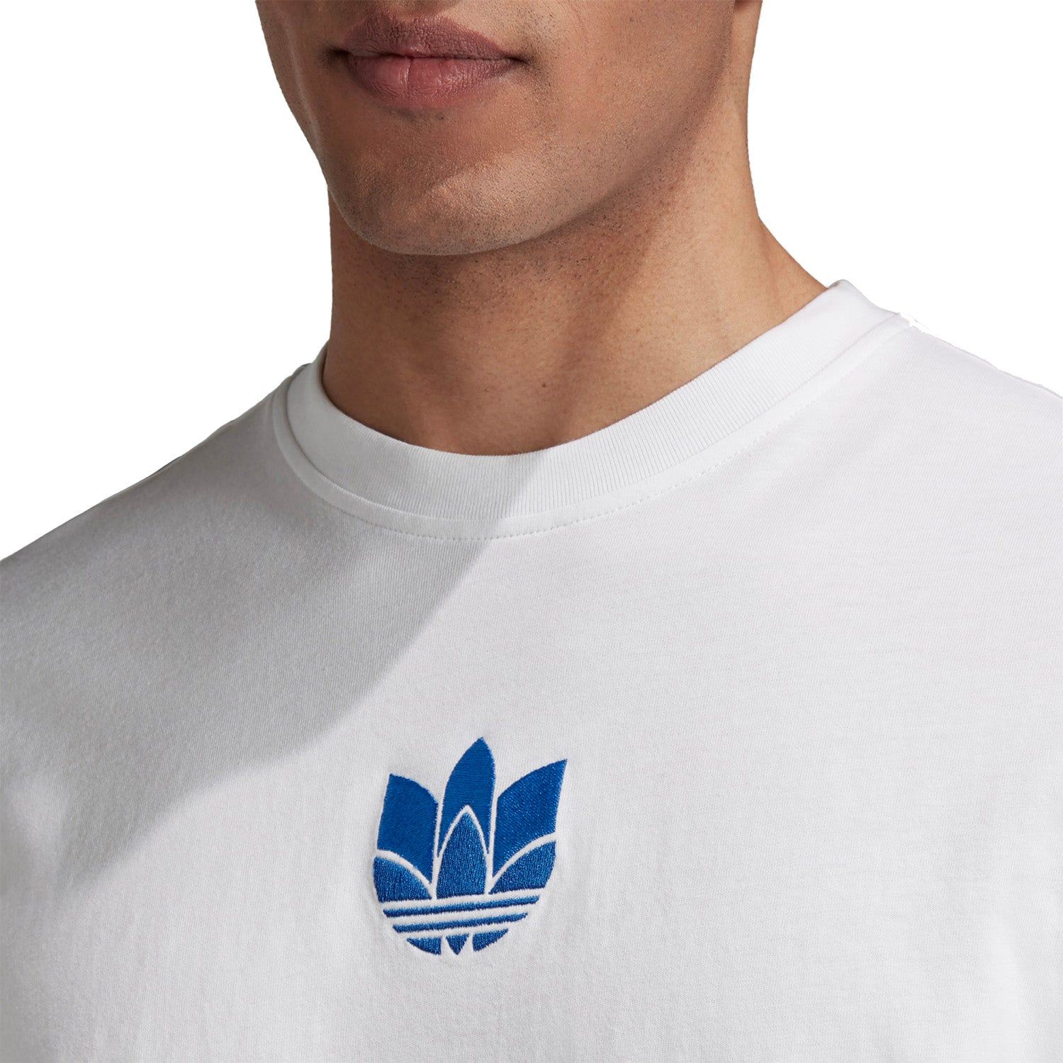 adidas Originals 3D Trefoil Graphic Tee - White - Image 4
