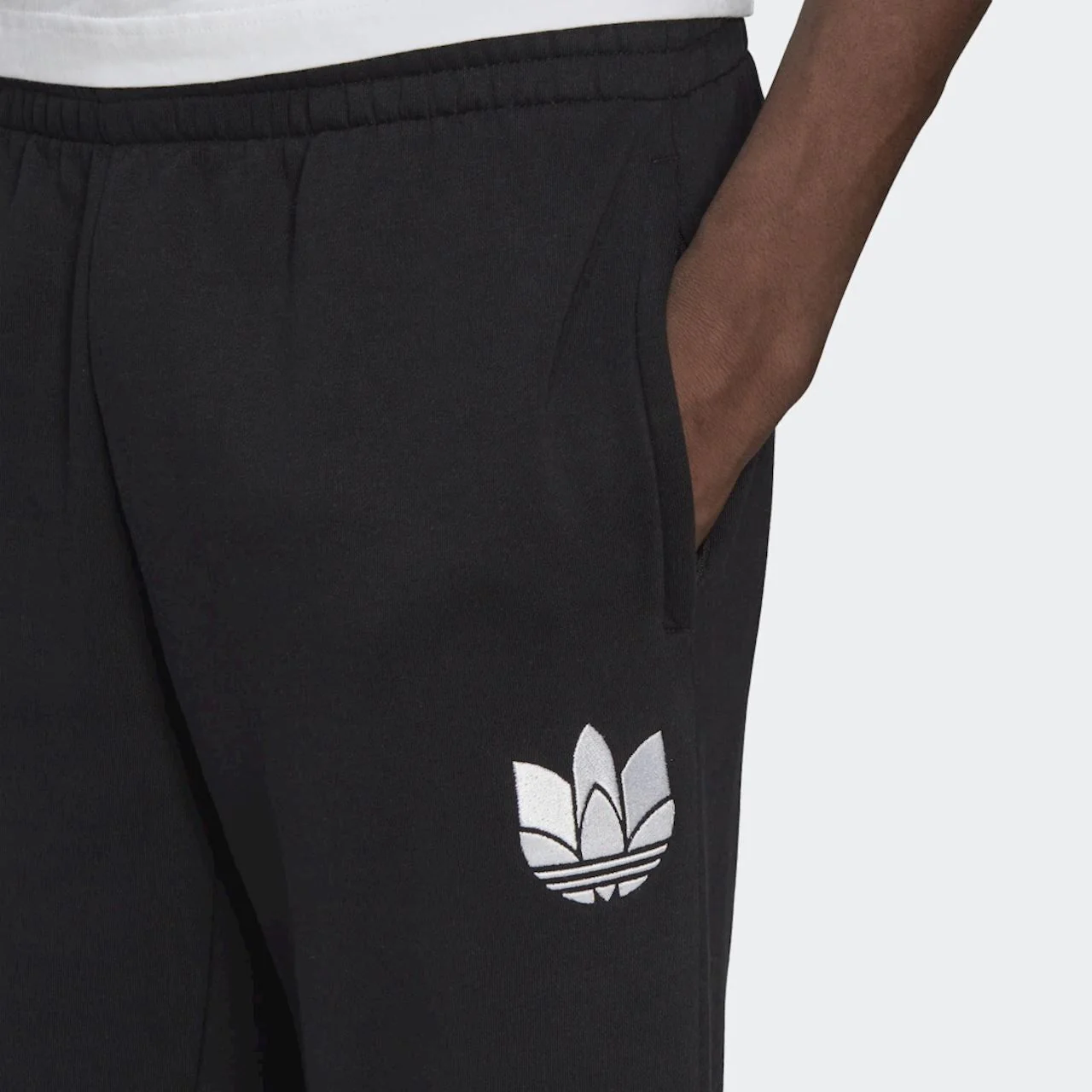 adidas Originals 3D Trefoil Sweat Pant Joggers - Black - Image 3