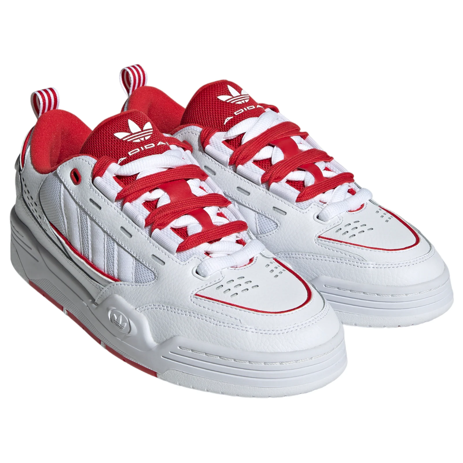 adidas Originals ADI2000 Trainers - Cloud White / Collegiate Red - Image 2