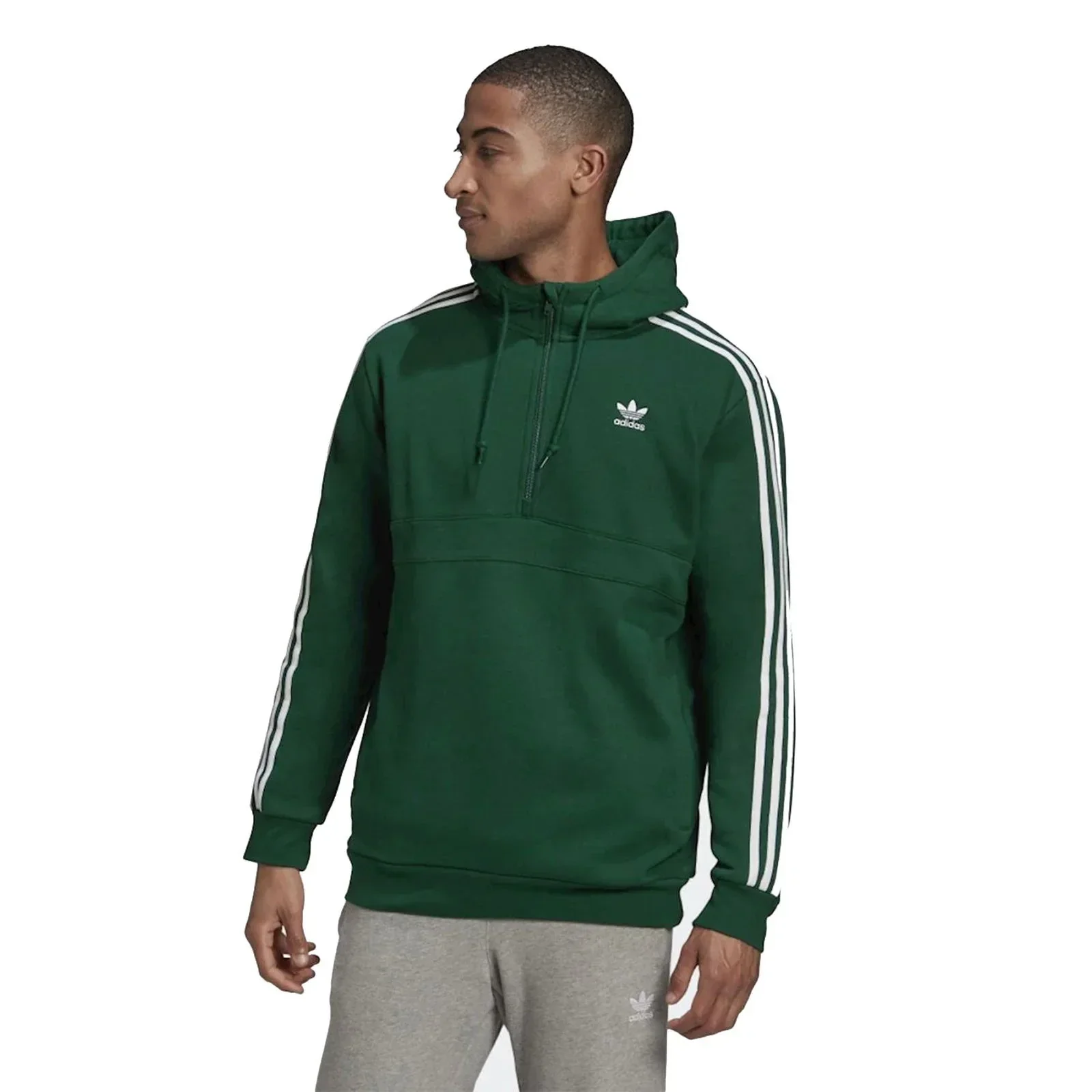 adidas Originals adicolor 3-Stripes Hoodie - Green - Image 3