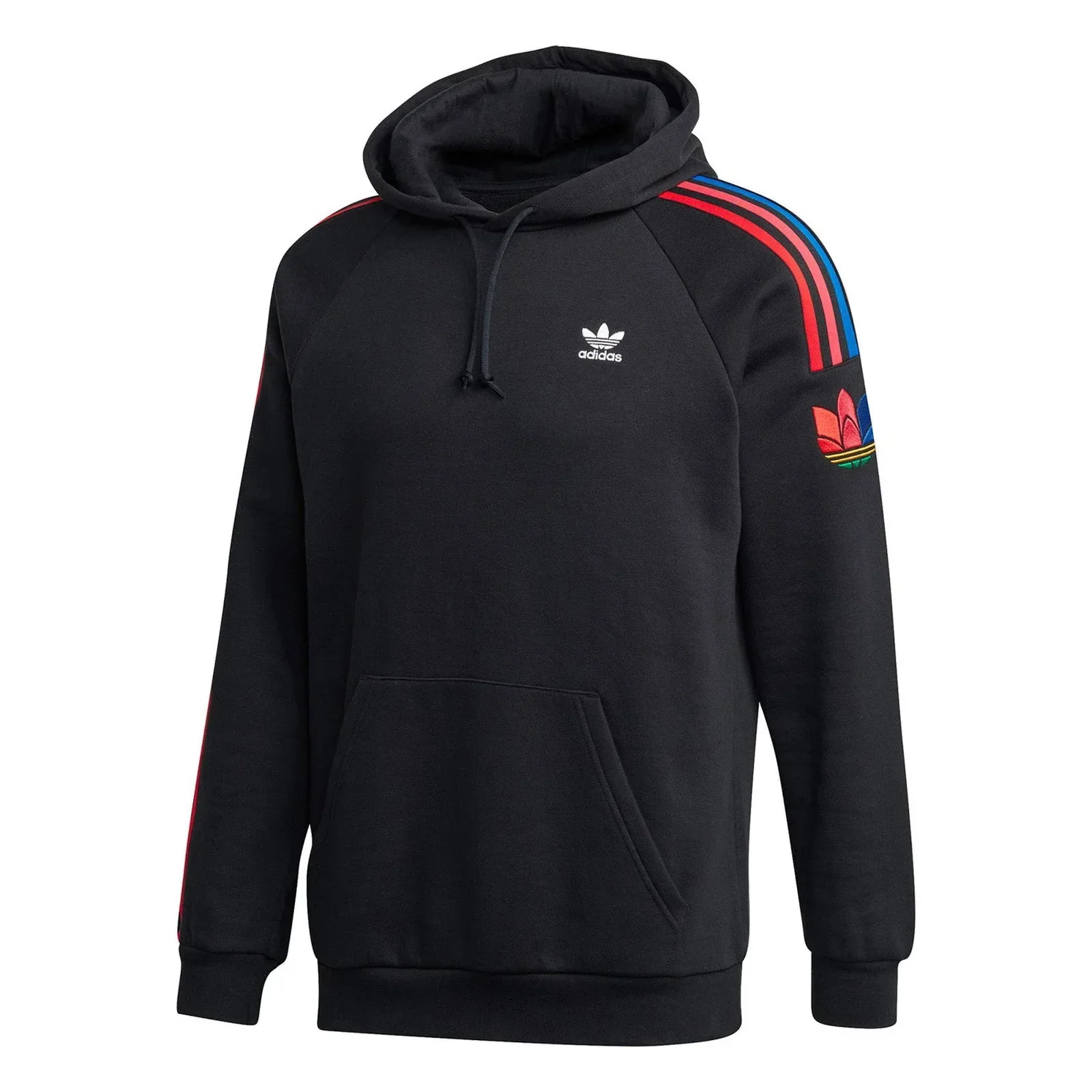 adidas Originals Adicolor 3D Trefoil 3-Stripes Hoodie - Black
