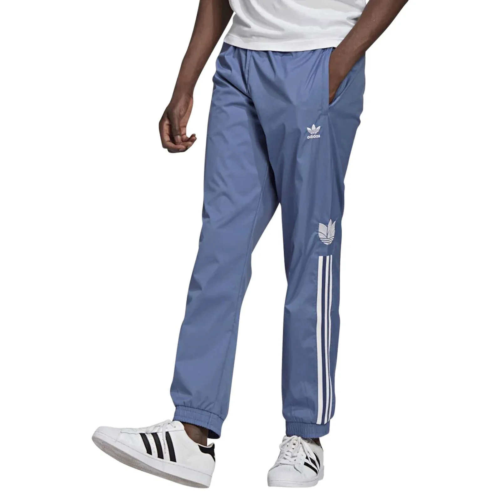 adidas Originals Adicolor 3D Trefoil 3-Stripes Track Pants - Blue