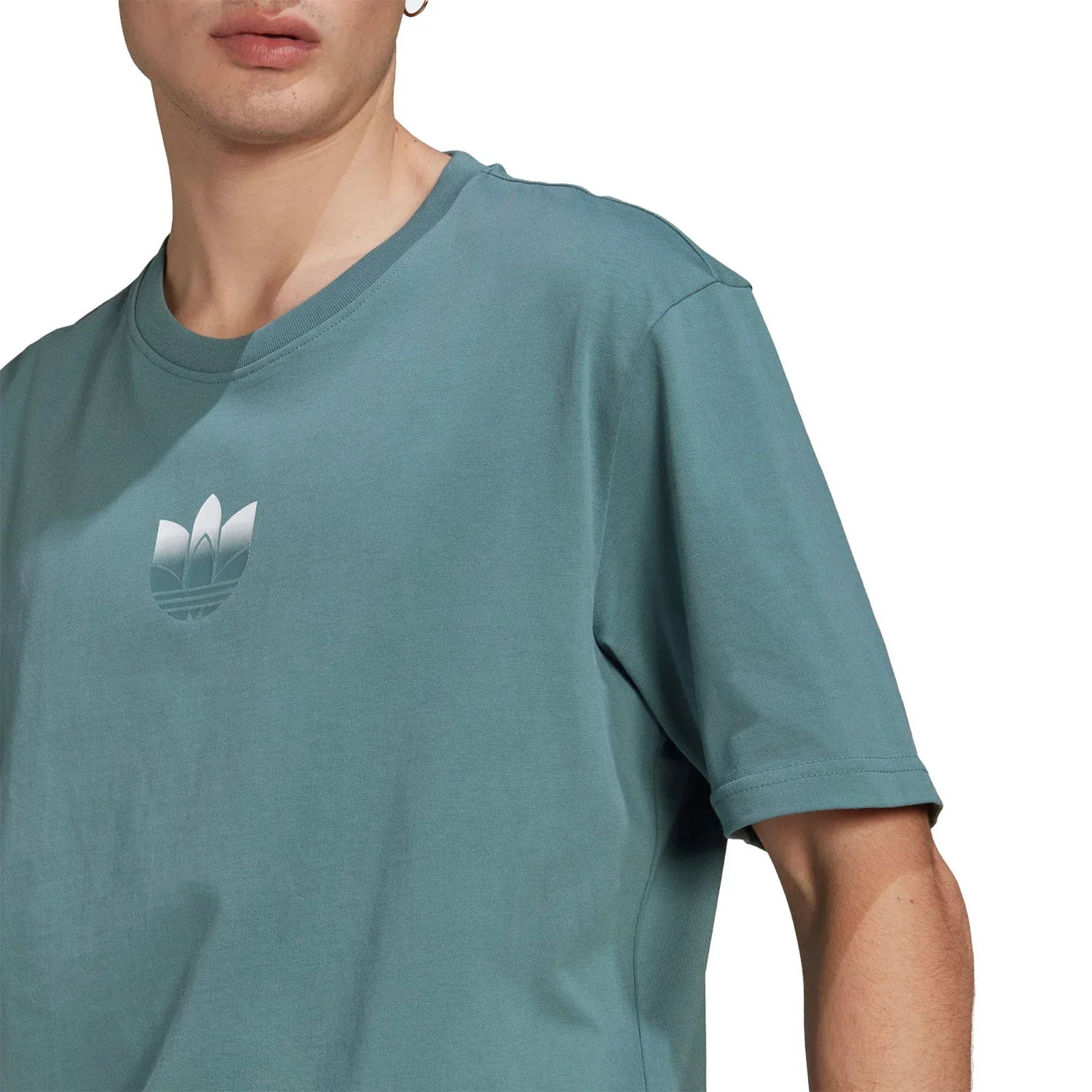 adidas Originals Adicolor 3D Trefoil Graphic Tee - Hazy Emerald - Image 3