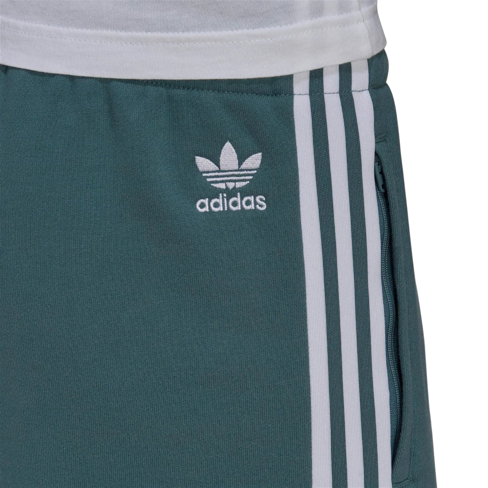 adidas Originals Adicolor 3D Trefoil Ombré Sweat Shorts - Green - Image 3