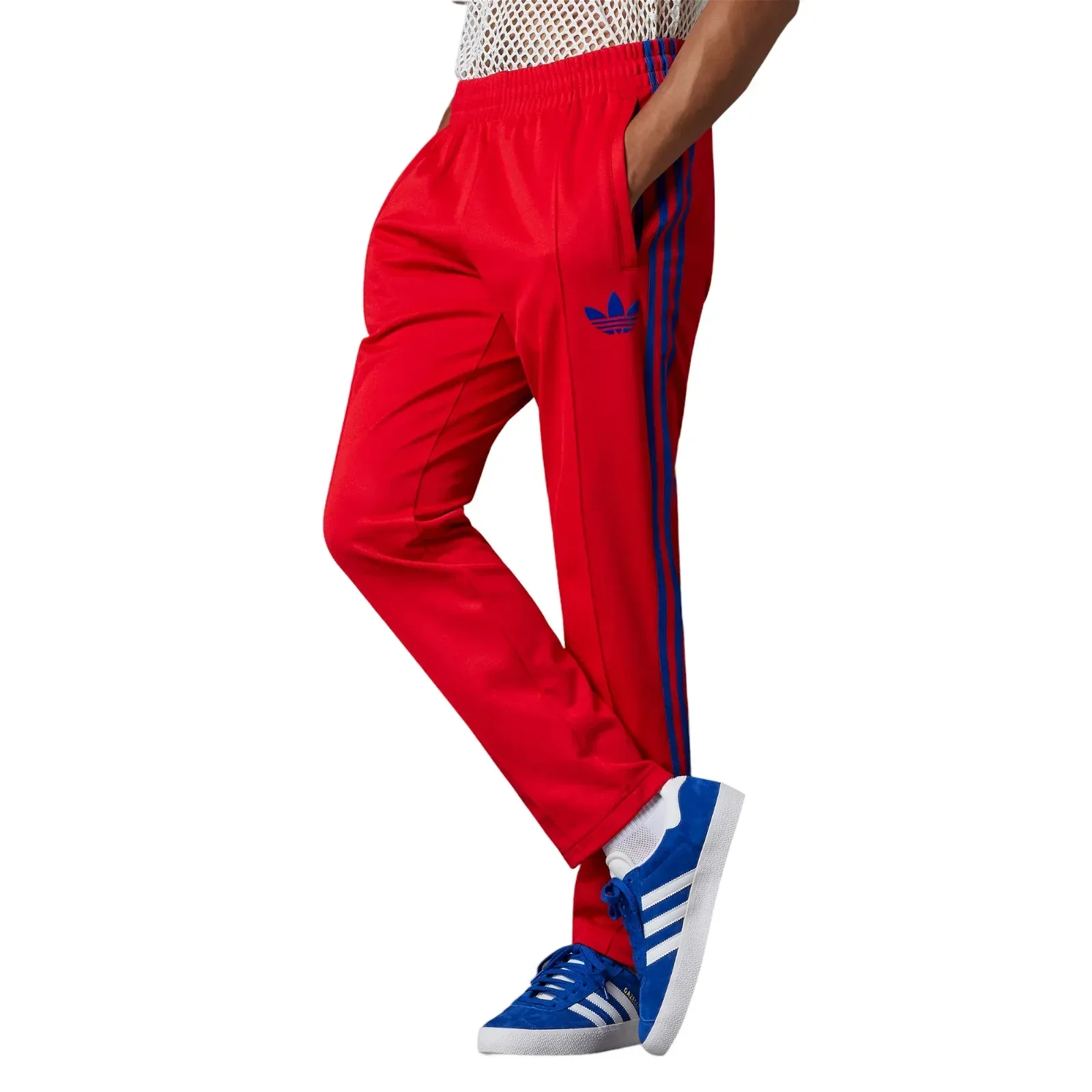 adidas Originals Adicolor 70s Striped Beckenbauer Pants - Scarlet - Image 2