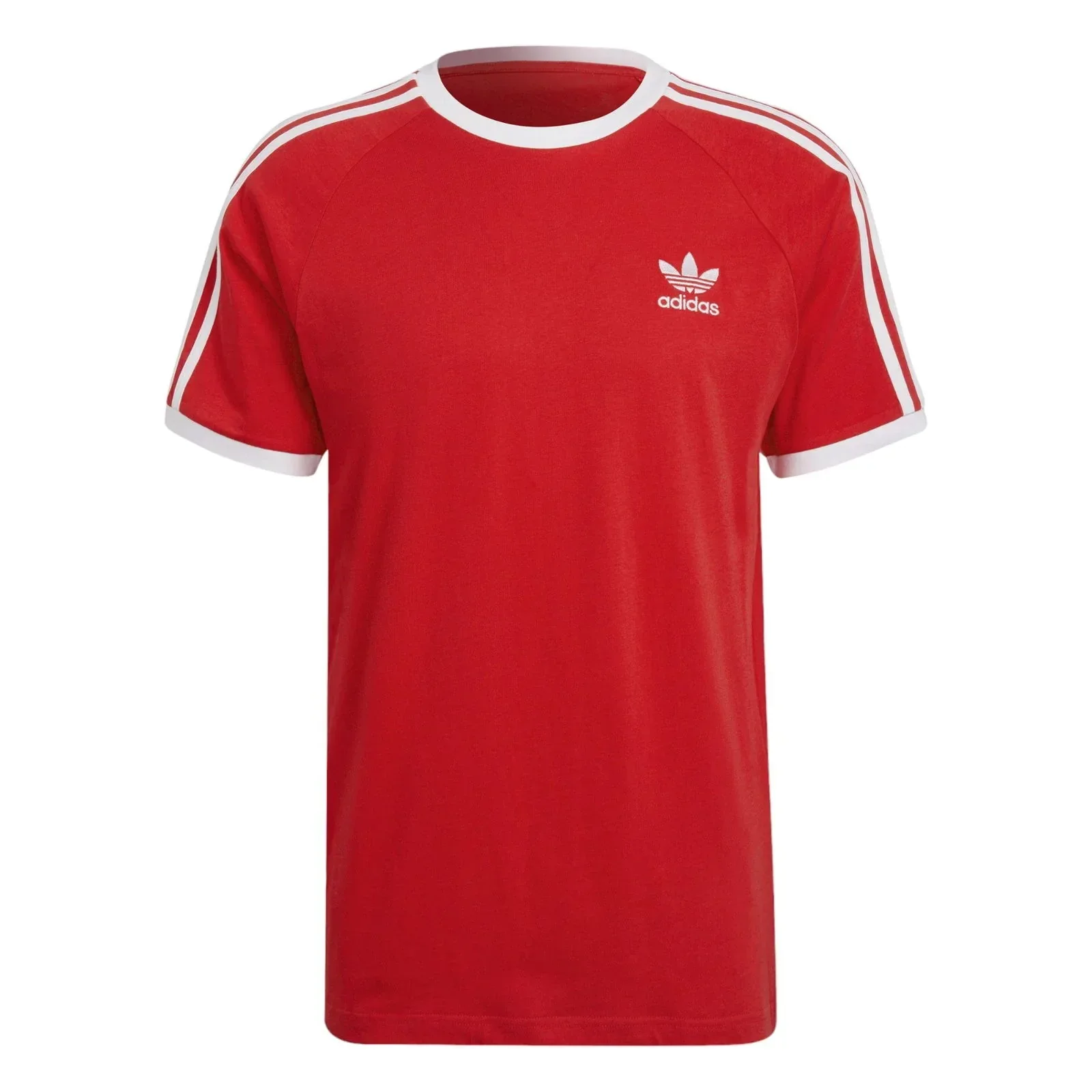 adidas Originals Adicolor Classic 3 Stripe Tee - Vivid Red