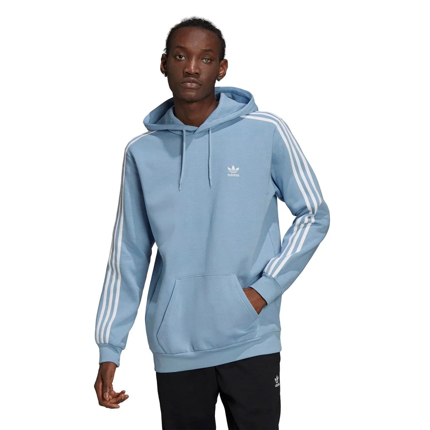 adidas Originals Adicolor Classics 3-Stripes Hoodie - Ambient Sky Blue - Image 2