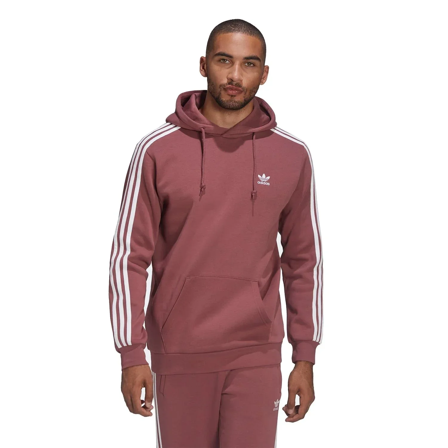 adidas Originals Adicolor Classics 3-Stripes Hoodie - Crimson - Image 2