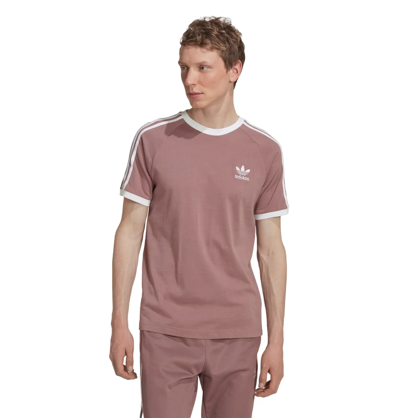 adidas Originals Adicolor Classics 3-Stripes T-Shirt - Purple - Image 2